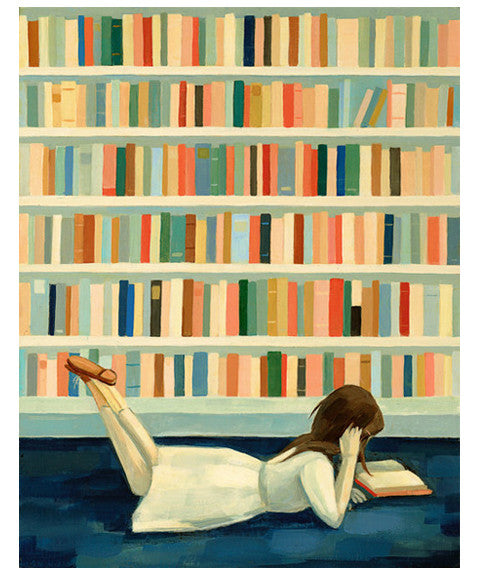 Black Apple 'I Saw Her in the Library' 8x10 Art Print - Perfect for Home Decor, Office Wall Art & Gift Giving