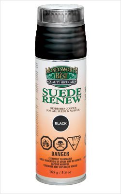 Moneysworth & Best Suede Renew Red - Suede Cleaner & Protector Spray for Shoes, Bags & Furniture | Restores Color & Repels Stains | Perfect for Leather Accessories, Couches & Car Interiors