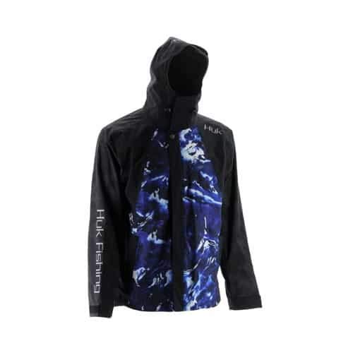 HUK Leviathan Men's Rain Bib - Waterproof Fishing Bib Overalls, Black, Small - Ideal for Fishing, Hunting & Outdoor Work in Wet Conditions
