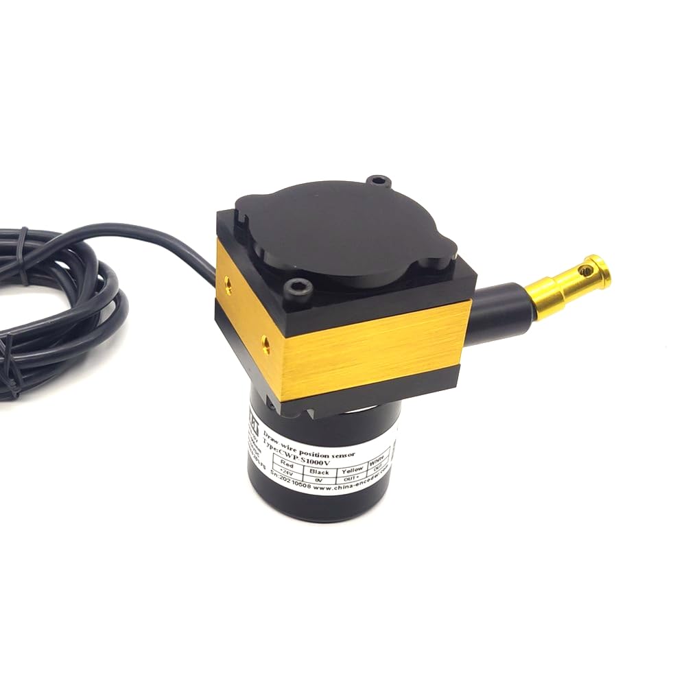 1500mm Analog Draw Wire Encoder - Linear Displacement Sensor for Length Measurement | 24Vdc Supply with 4-20mA Output | Ideal for Industrial Automation, CNC Machines & Robotics Positioning