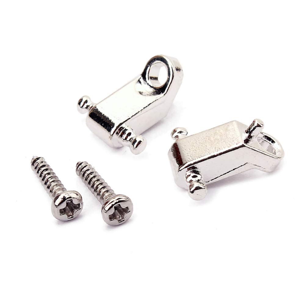 Healifty Electric Guitar Roller String Trees Retainer with Screws - Bass Guitar Parts Replacement & Accessories for Smooth Tuning - Perfect for Guitar Setup & Maintenance