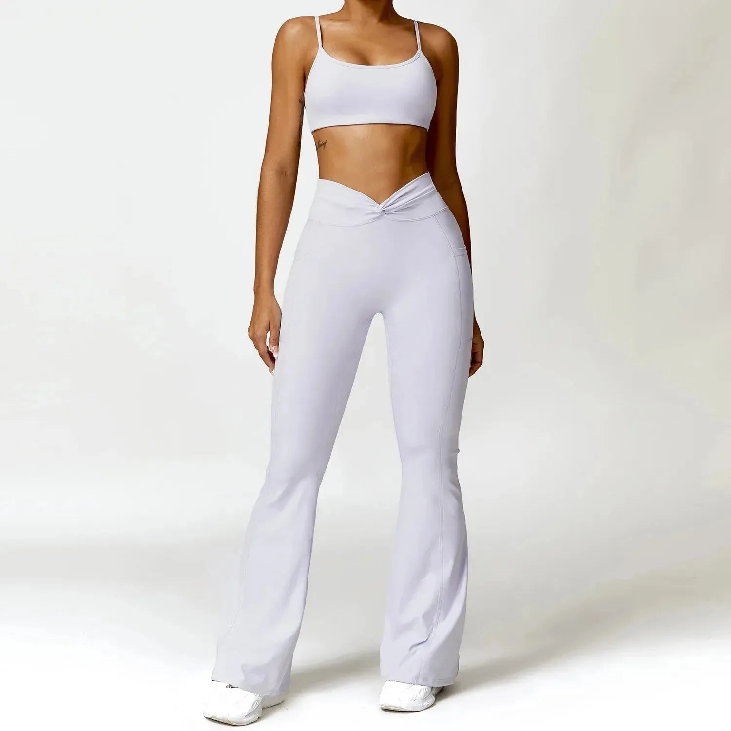 2PCS Women's Sexy Yoga Tracksuit Set - Sports Bra, Shorts & Leggings for Gym, Running, Fitness Workout | Comfortable Athletic Wear for Women | Perfect for Yoga, Pilates & Home Exercise