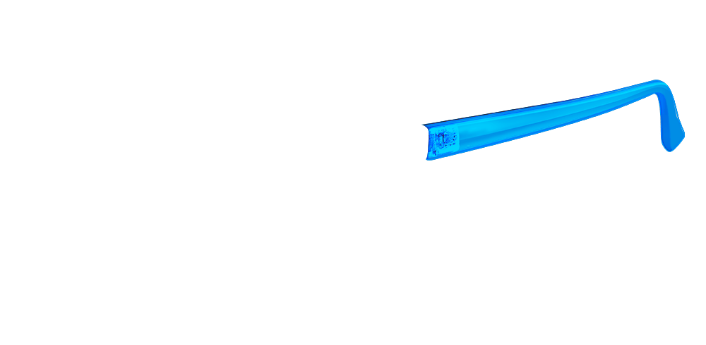 Knockaround Mai Tais Sunglasses - Custom Arm Design with Clear True Blue Lenses - Perfect for Beach, Driving & Outdoor Activities