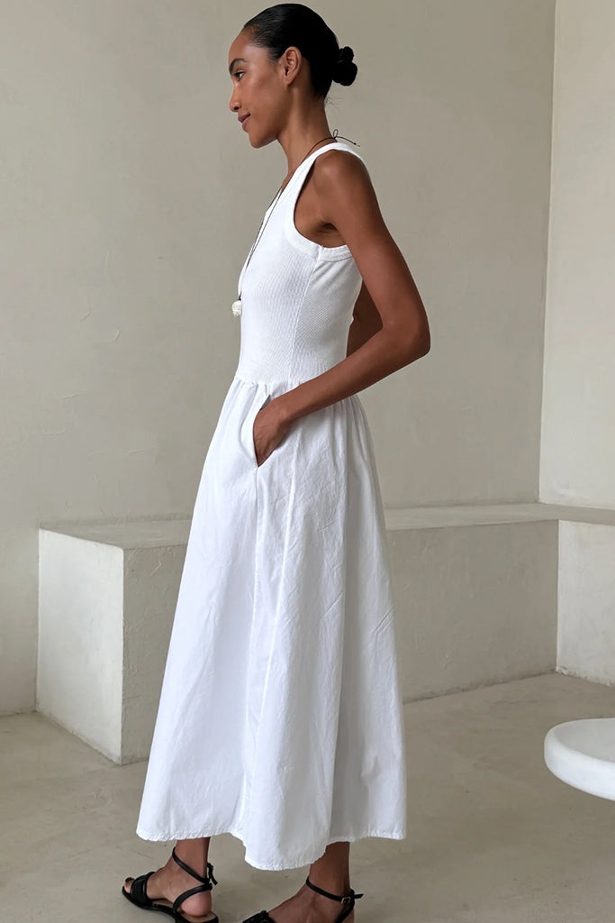 Charli Marnie Dress - Elegant White Summer Dress for Women | Perfect for Weddings, Parties & Casual Outings