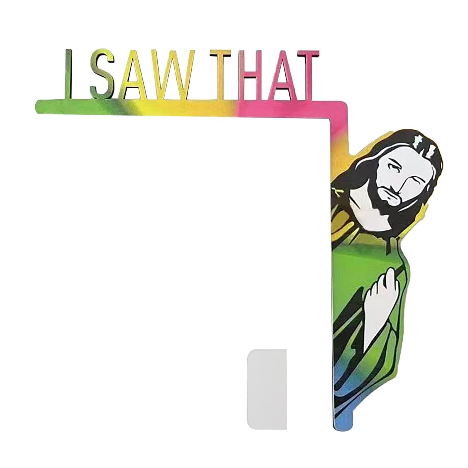 Funny Jesus Sign Door Decoration - Christian Home Decor for Living Room