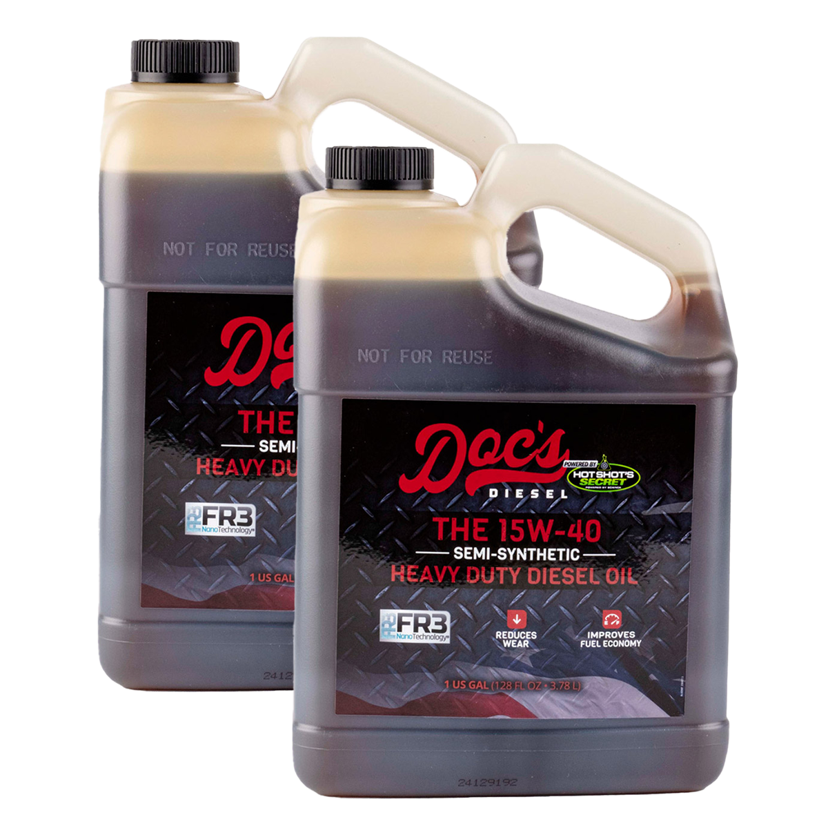 Doc's Diesel 15W-40 Semi Synthetic Heavy Duty Diesel Engine Oil - Ideal for Trucks, Heavy Equipment & High-Performance Diesel Engines