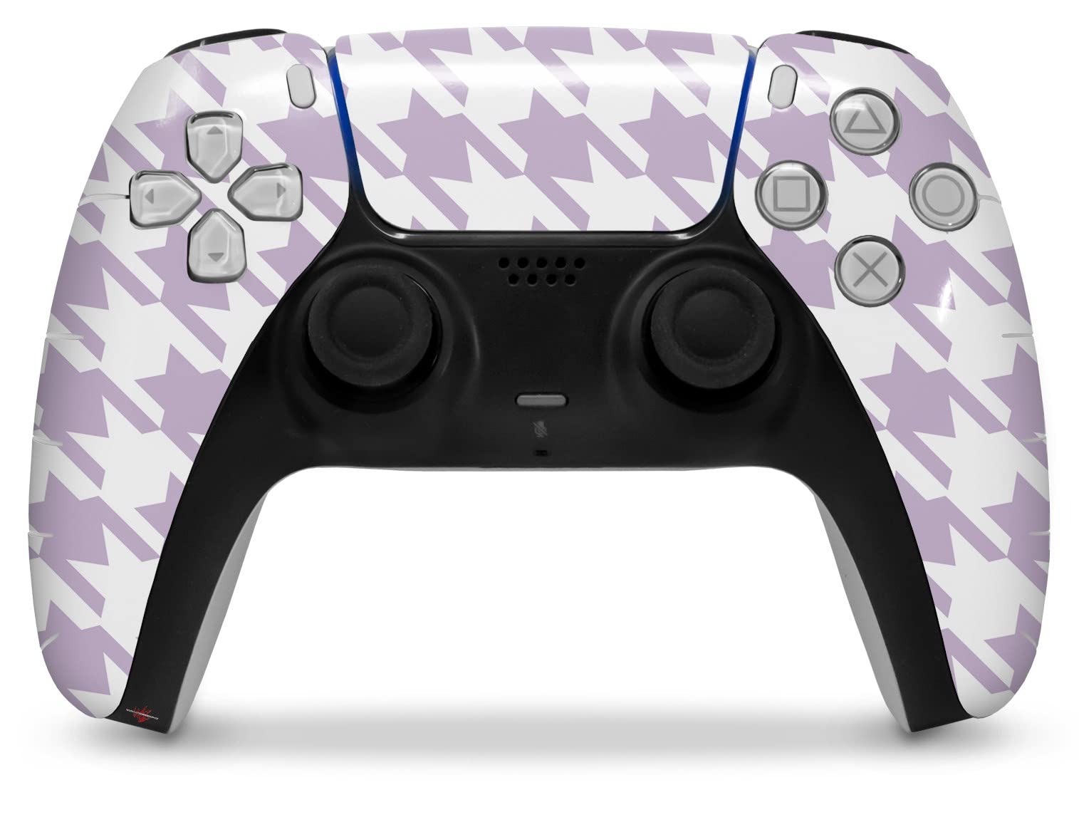 PS5 DualSense Skin Wrap - Houndstooth Lavender for Gaming Protection