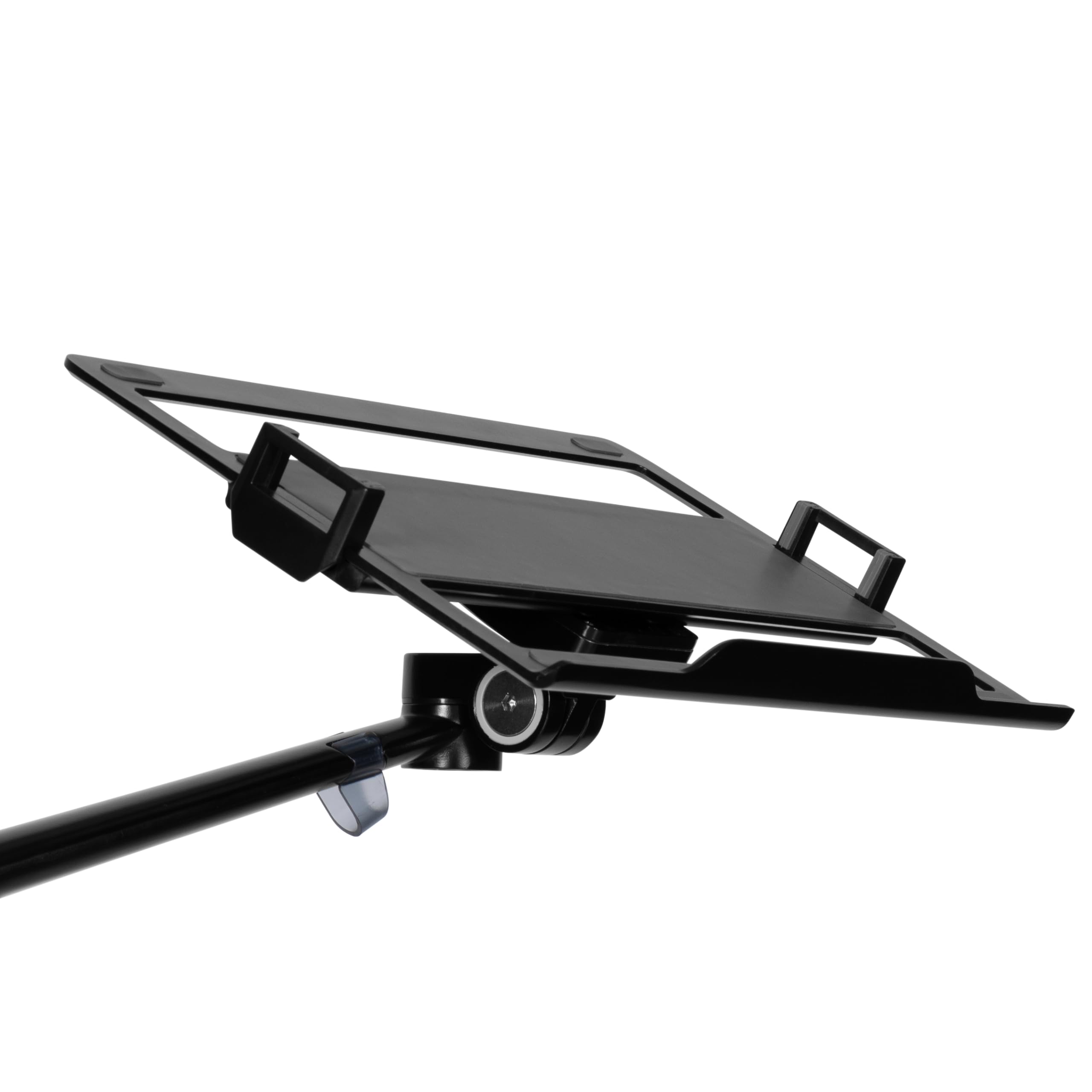 Gator Frameworks 6-in-1 Content Creator Streaming Desktop Stand Set - Smartphone, Tablet & Laptop Holder with VESA Mount, Ring Light & Mic Boom Arm (Black, GFW-STREAMSTAND) - Perfect for Live Streaming, YouTube Videos, Podcasting & Home Office Setup