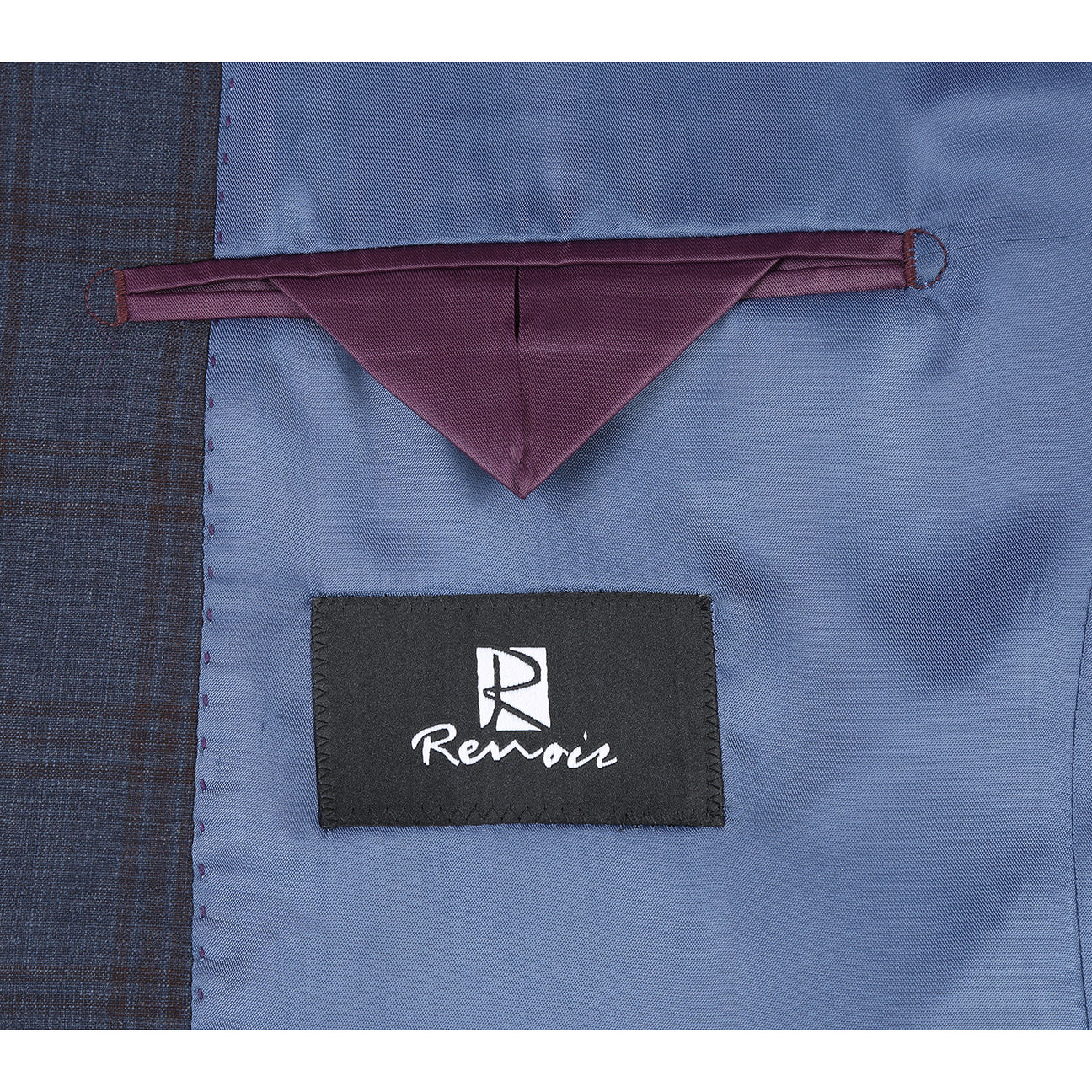 Renoir Alessandro Vitello Classic Fit Navy Wool Suit 566 3 | Premium Men's Business Attire for Office, Weddings & Formal Events