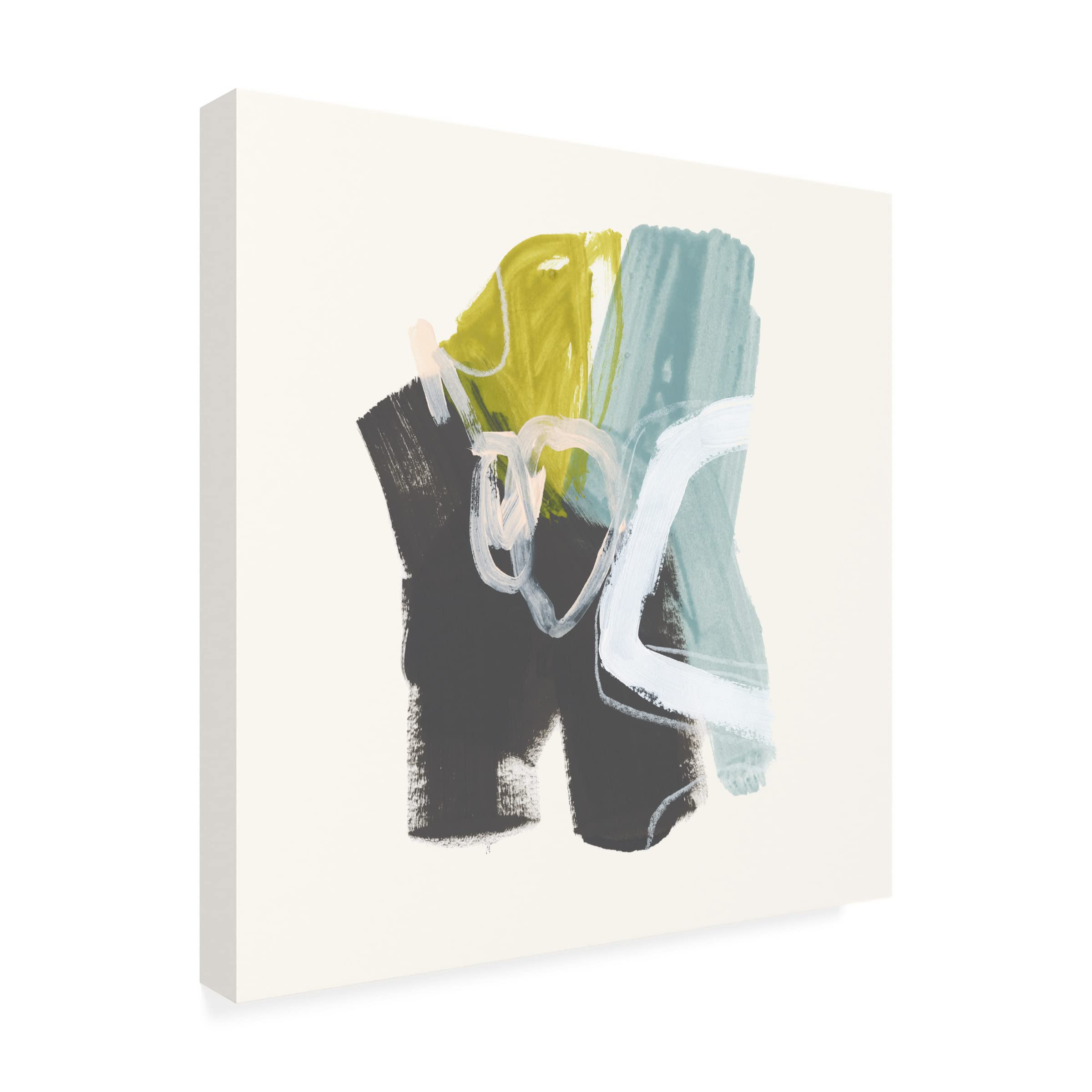 Trademark Fine Art 'Mixed Metaphor IV' Canvas Wall Art by June Erica Vess - Modern Abstract Painting for Living Room, Bedroom & Office Decor