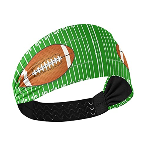 Women's Stretchy Breathable Headbands for Yoga, Workout & Sports - Sweat-Wicking Head Wraps & Hair Bands - Perfect for Football, Exercise & Fitness Activities