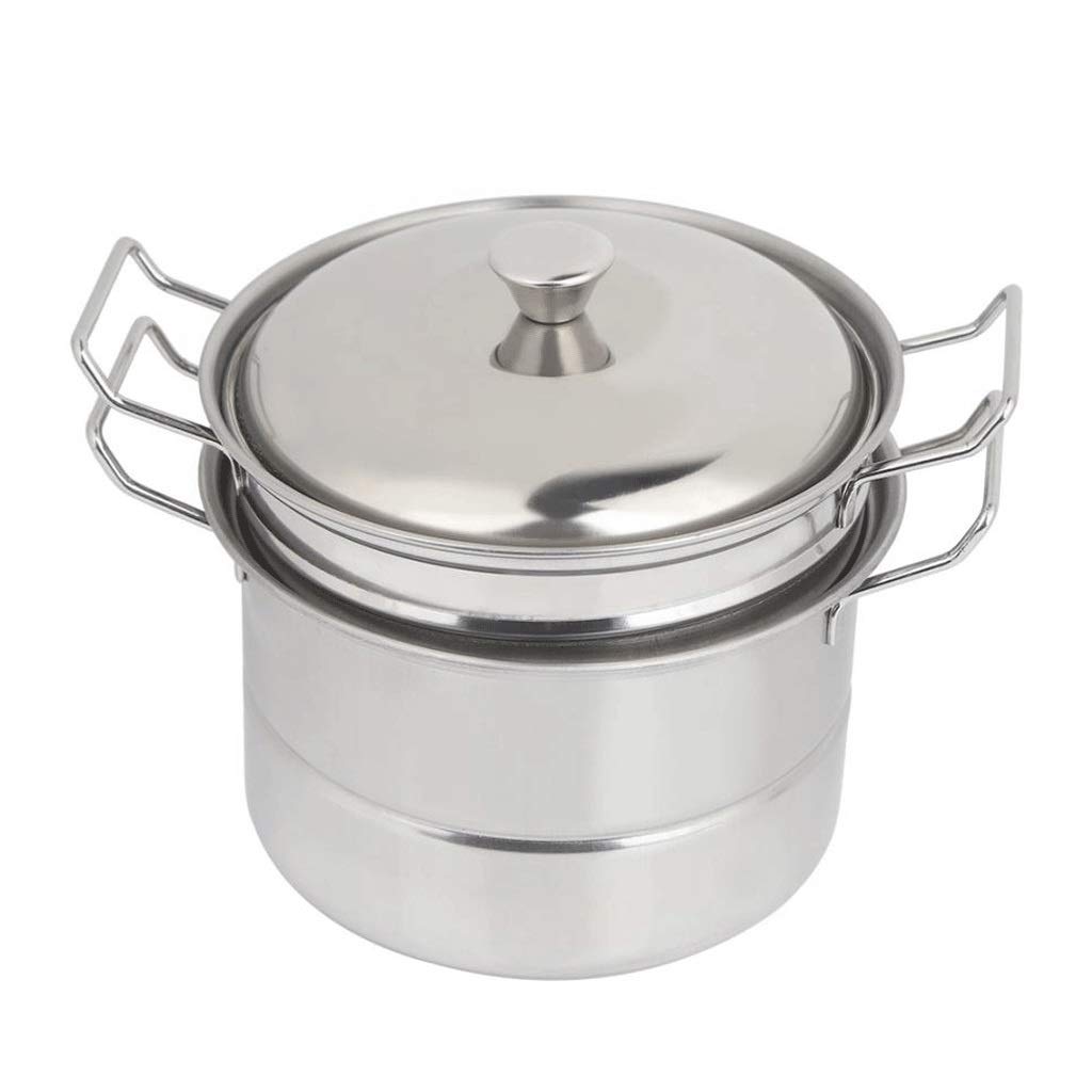 XDCHLK Stainless Steel 3-Layer Thick Steamer Pot - Multi-Function Soup & Steam Cooker for Induction, Gas Stove - Perfect for Home Cooking, Meal Prep & Healthy Eating