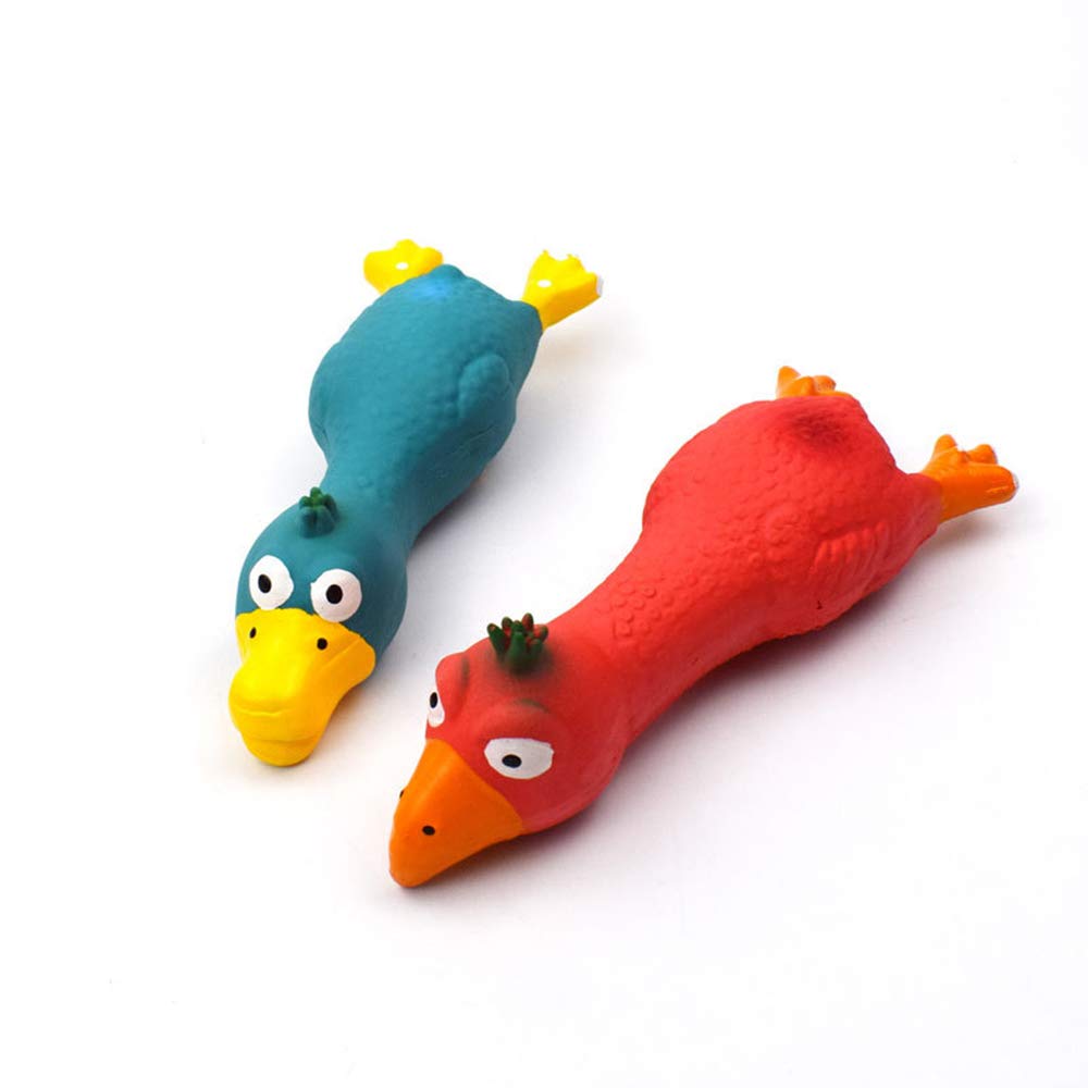 3PCS Dog Squeaky Toys - Small Screaming Chicken Chew Toys for Puppies & Medium Dogs, 6.6