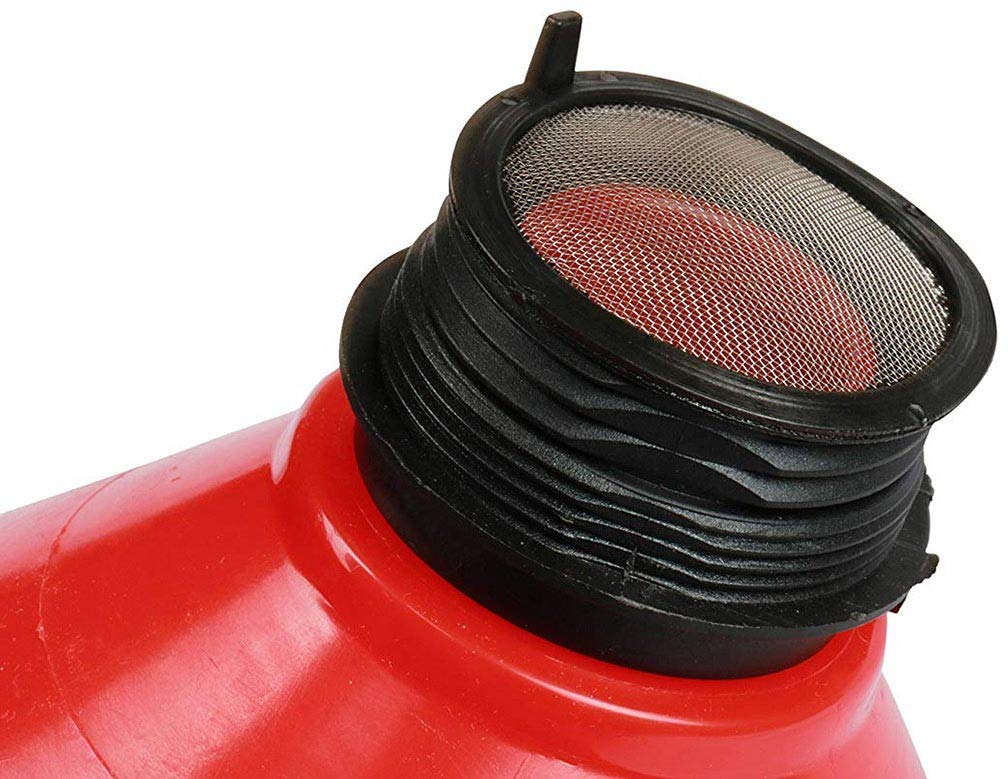 Wirthco Funnel King 32425 4 Quart Drum Funnel with 2 Inch Threads & Lockable Lid - Perfect for Automotive Fluids, Marine Fuel Transfer, and Industrial Chemical Storage