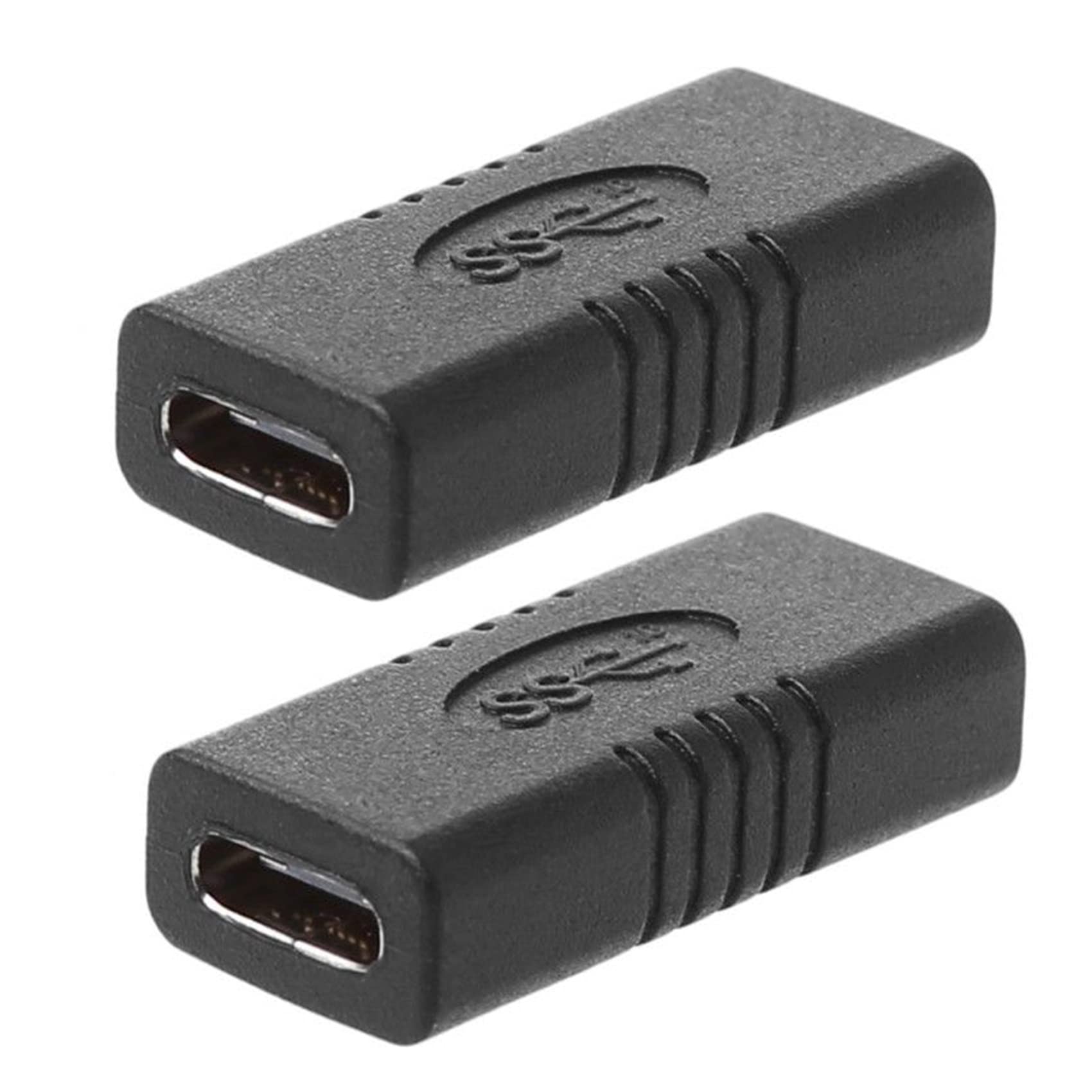 KVSERT 2-Pack USB 3.1 Type C Female to Female Extension Cable - High Speed USB-C Adapter for Laptop, Phone, Tablet - Perfect for Data Transfer, Charging & Device Connectivity