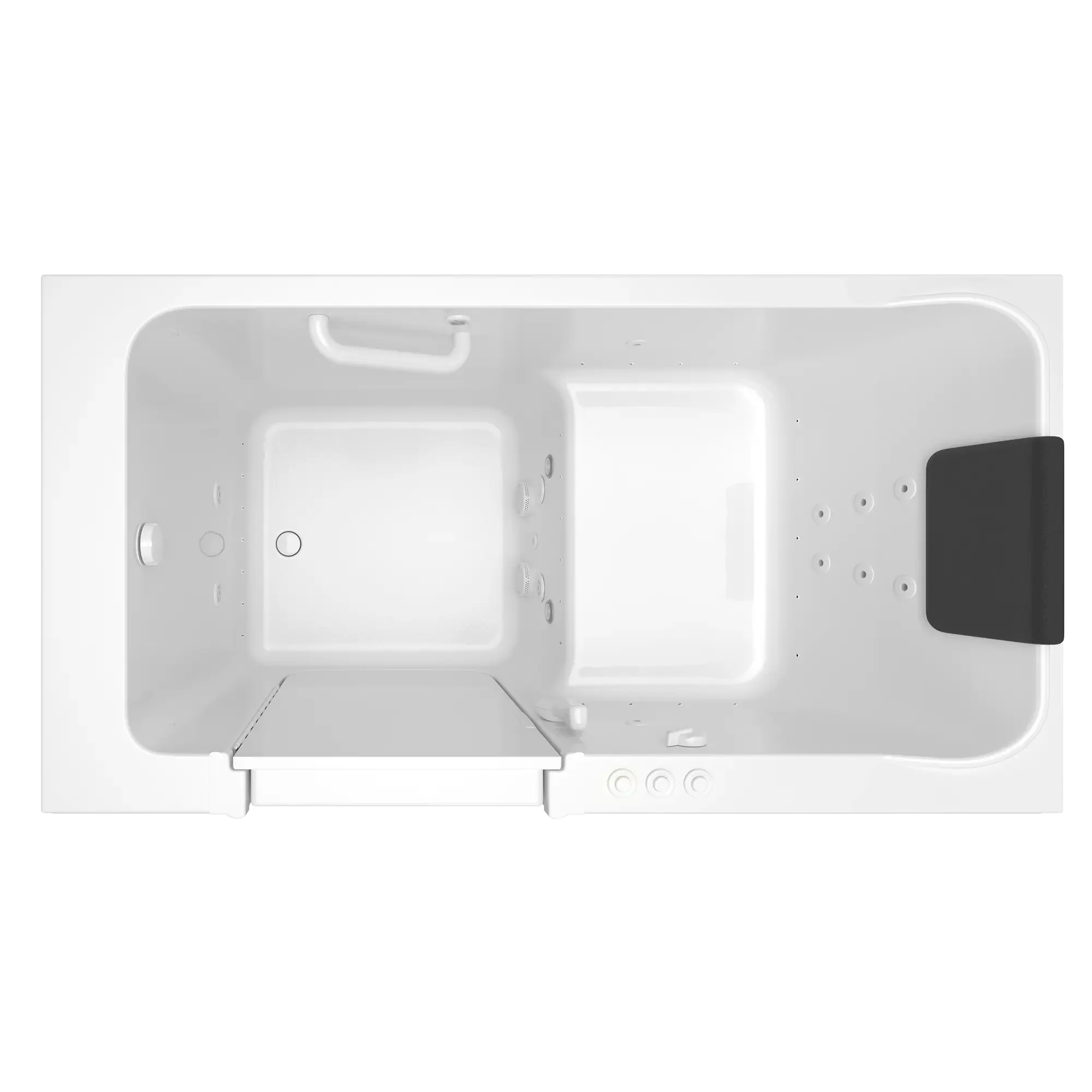 32 x 60 Inch Acrylic Walk-in Bathtub with Air Spa & Whirlpool System - Left Hand Drain | Luxury Walk in Tub for Elderly & Mobility Accessible Bathing | Perfect for Arthritis Pain Relief & Relaxation at Home