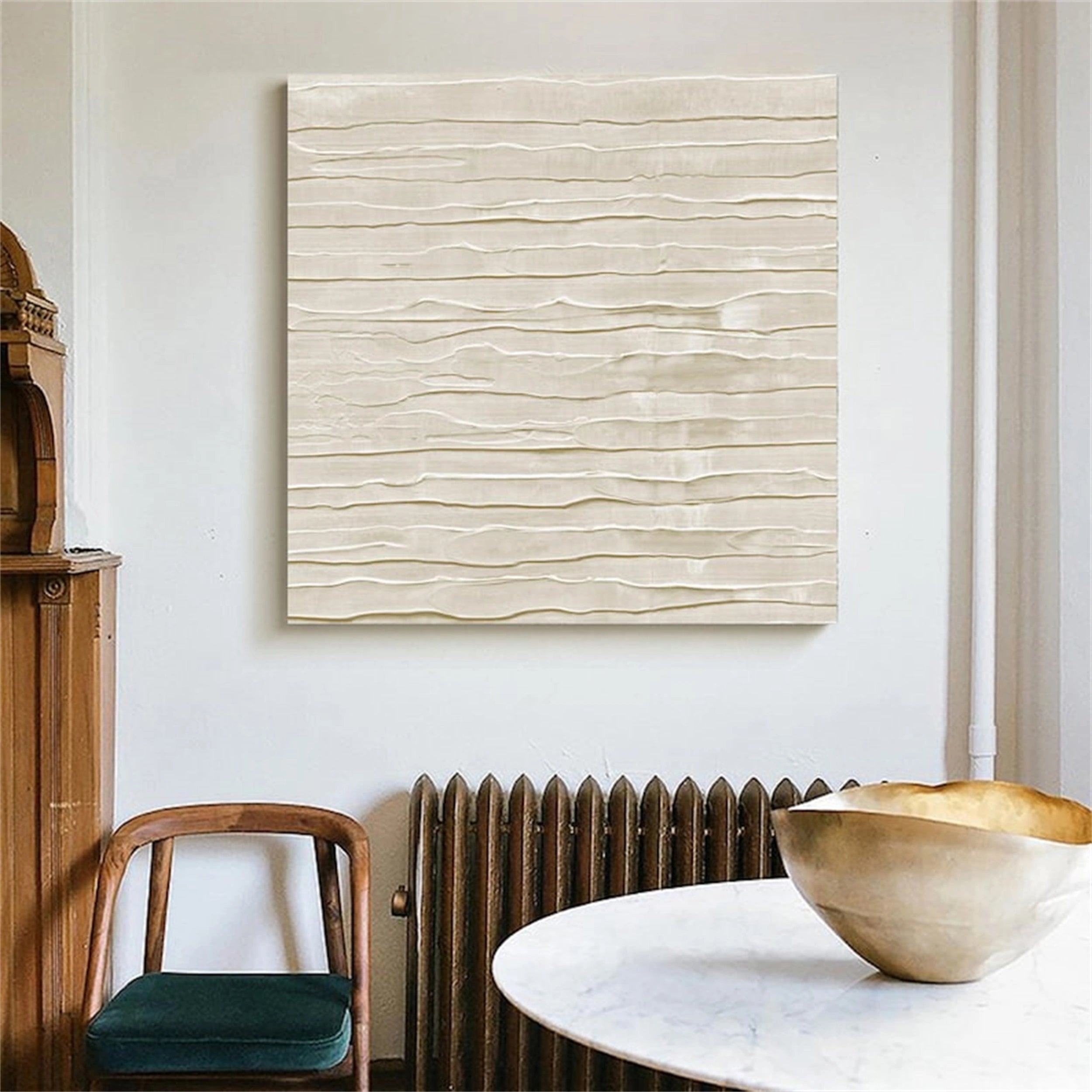 Beige & Brown Abstract Wall Art Print #BB074 - Modern Home Decor for Living Room, Bedroom & Office