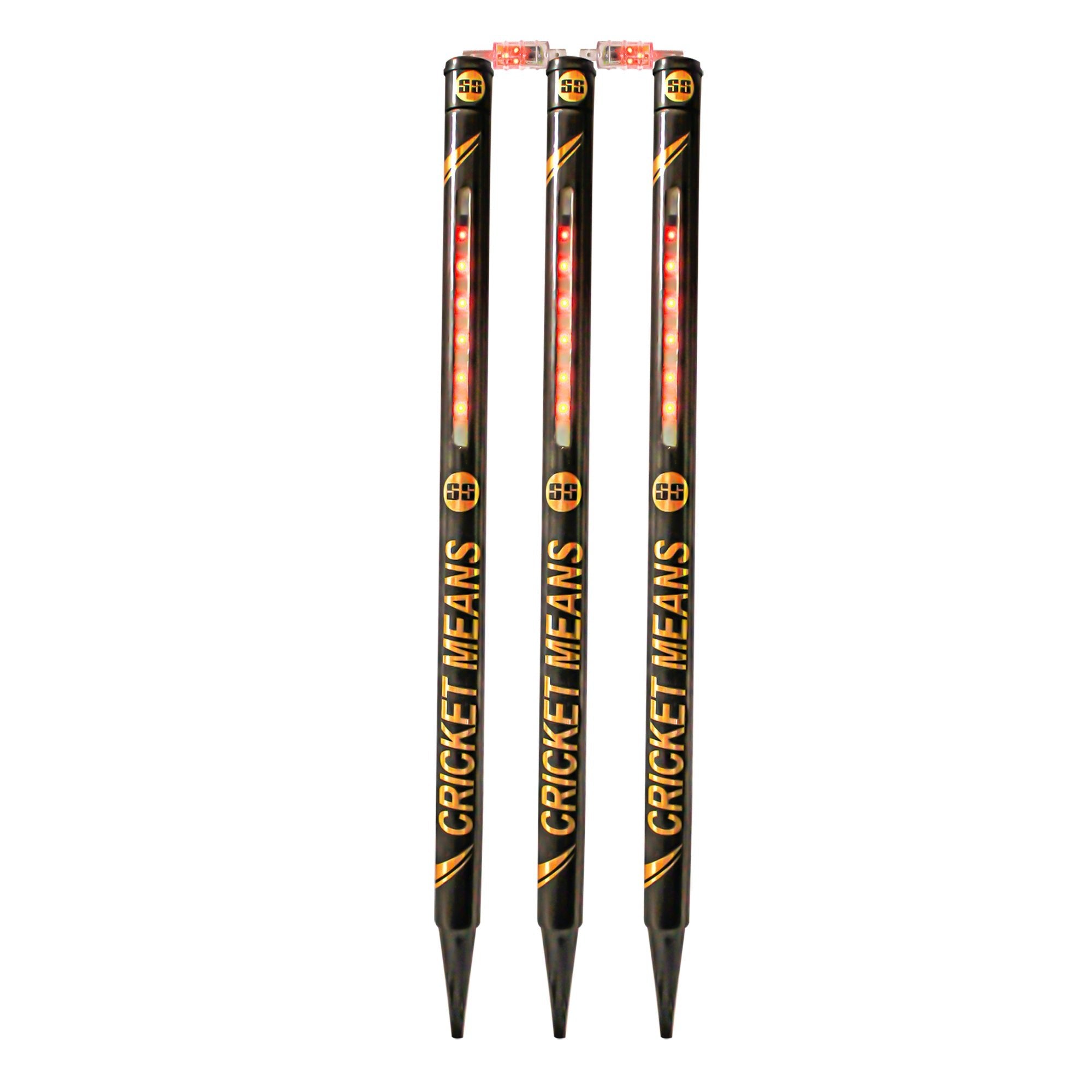 SS Glory LED Cricket Stumps - Bright Glow for Night Matches, Practice & Backyard Games - Perfect for Cricket Enthusiasts & Coaches