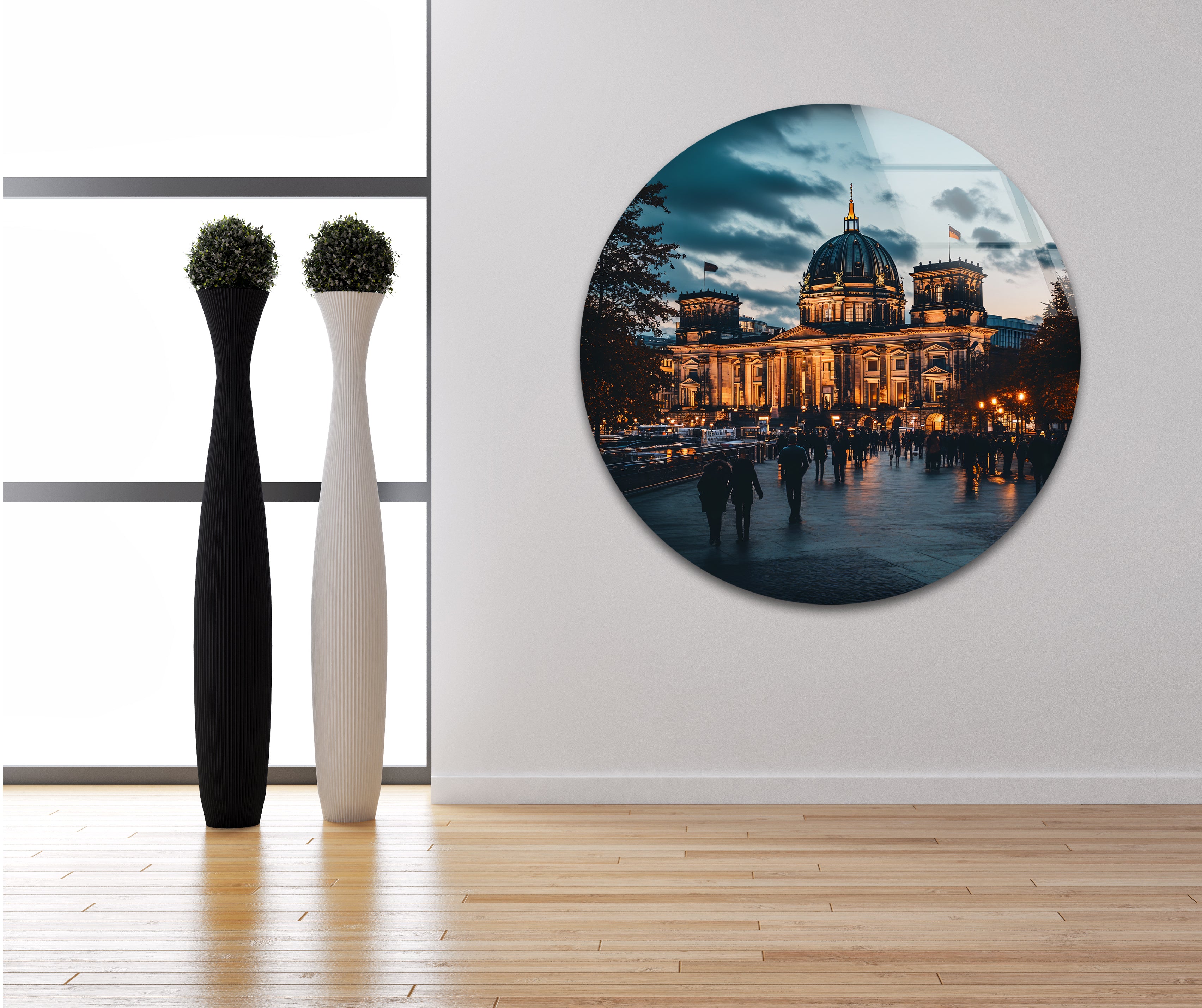 Berlin City Skyline Glass Wall Art - Modern Home & Office Decor - Perfect for Living Rooms, Bedrooms & Workspaces