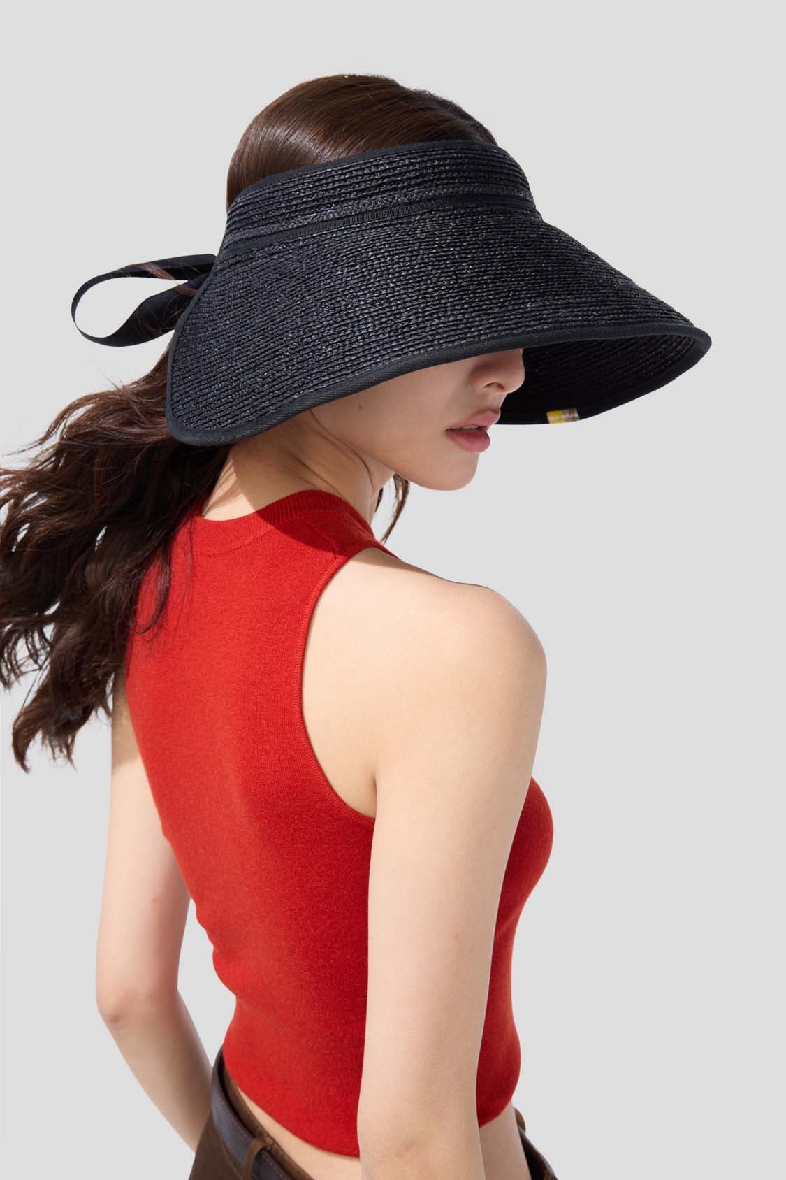 UPF50+ Twist Roll Up Sun Straw Hat for Women - Foldable Wide Brim Beach Hat for Outdoor, Travel & Summer Activities