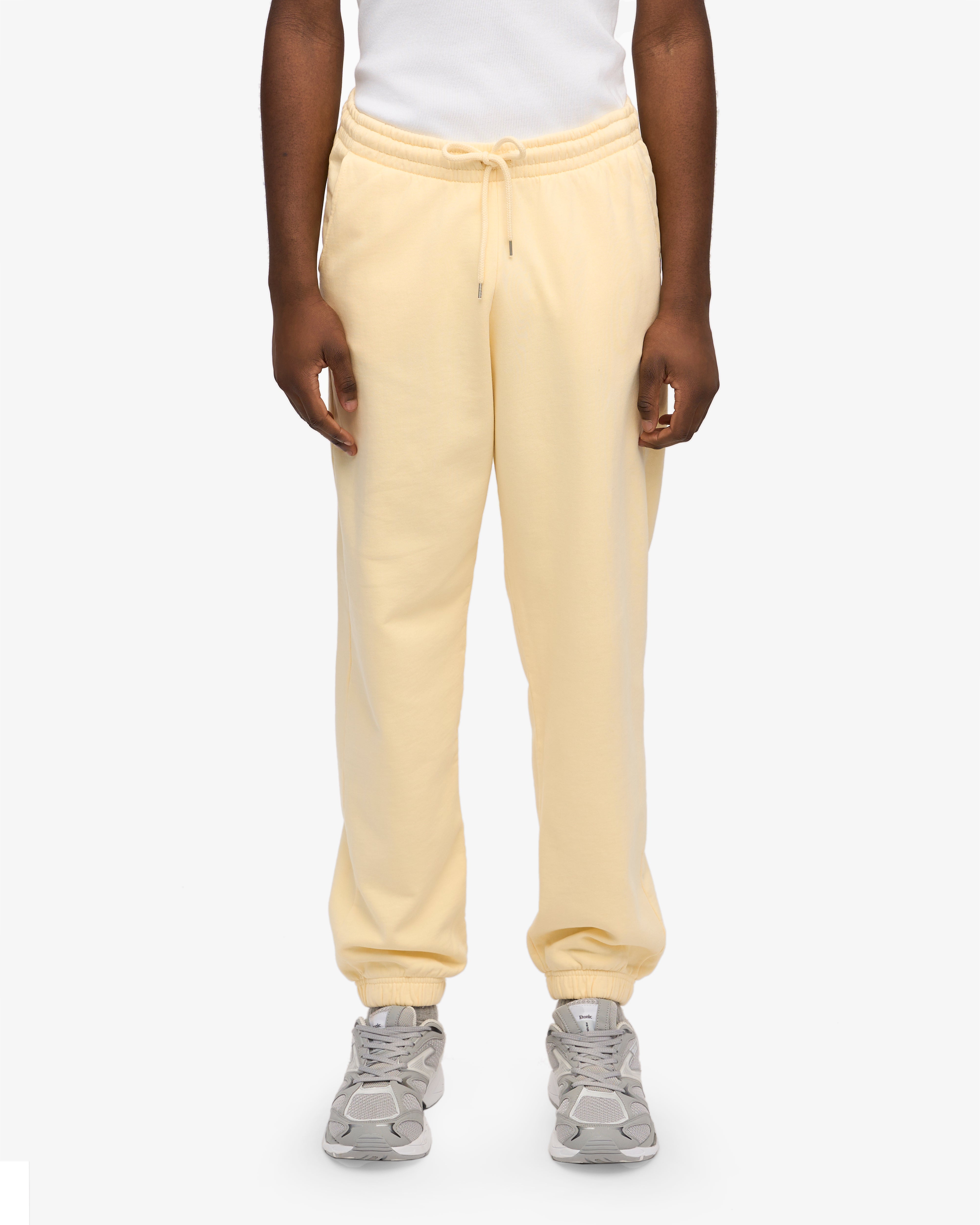 Organic Cotton Sweatpants for Women - Soft Yellow Lounge Pants | Comfortable Casual Wear for Home, Yoga & Relaxation