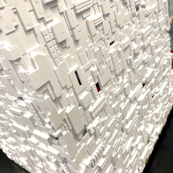 Star Trek Borg Cube ATX Snow White Edition - Premium Tower PC Case for Gaming & Workstations | Fast Shipping | Perfect for Sci-Fi Fans & Custom PC Builds