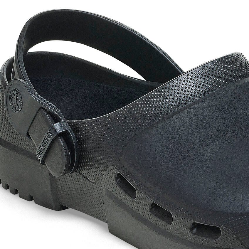 Birkenstock Birki Air 2.0 Polyurethane Work Shoes for Men & Women - Jet Black Slip-Resistant Professional Kitchen Shoes for Chefs, Nurses, and Restaurant Workers