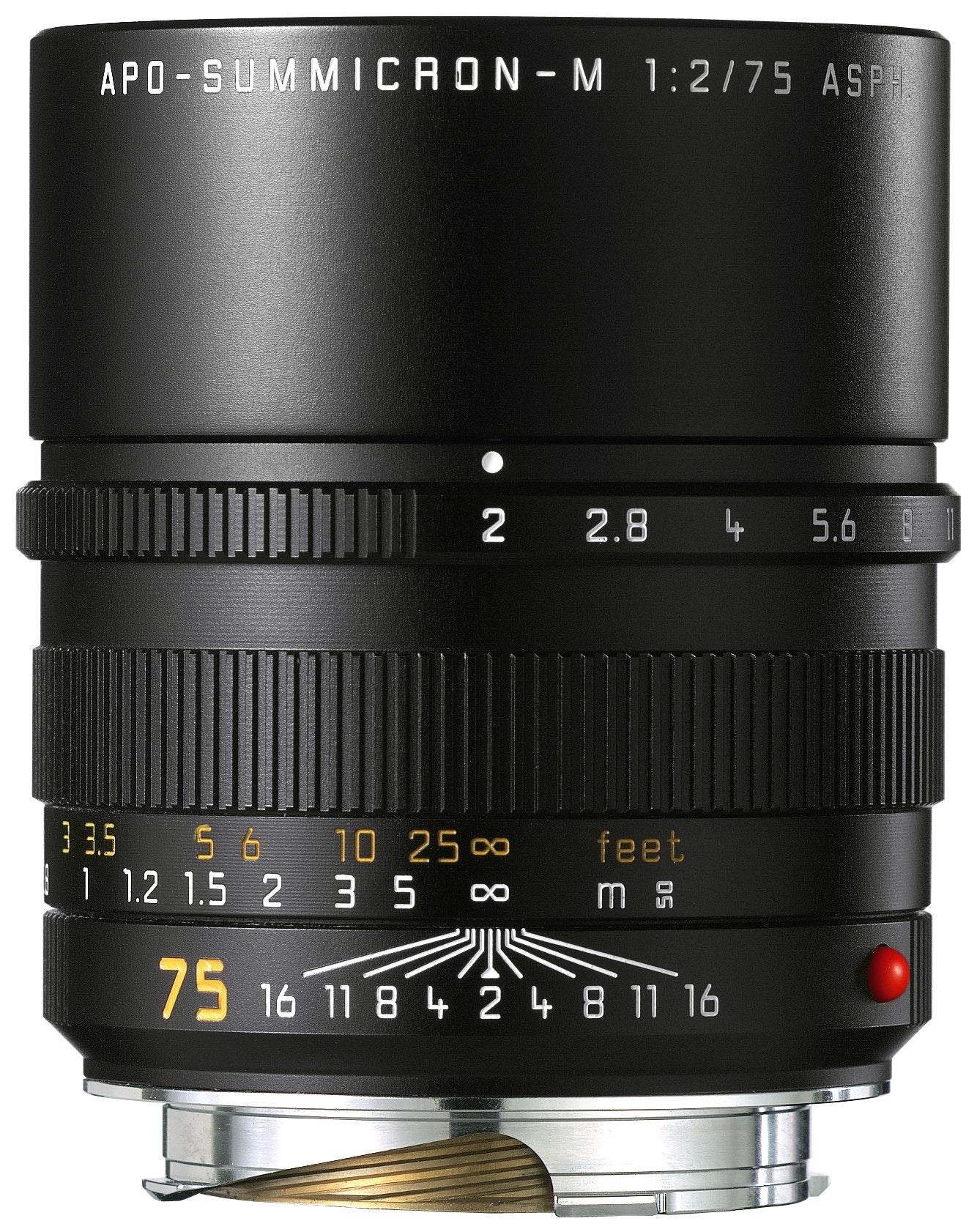 Leica 75mm f/2 Summicron-M ASPH Manual Focus Lens for Leica M Mount (11637) - Perfect for Portrait, Street & Low Light Photography