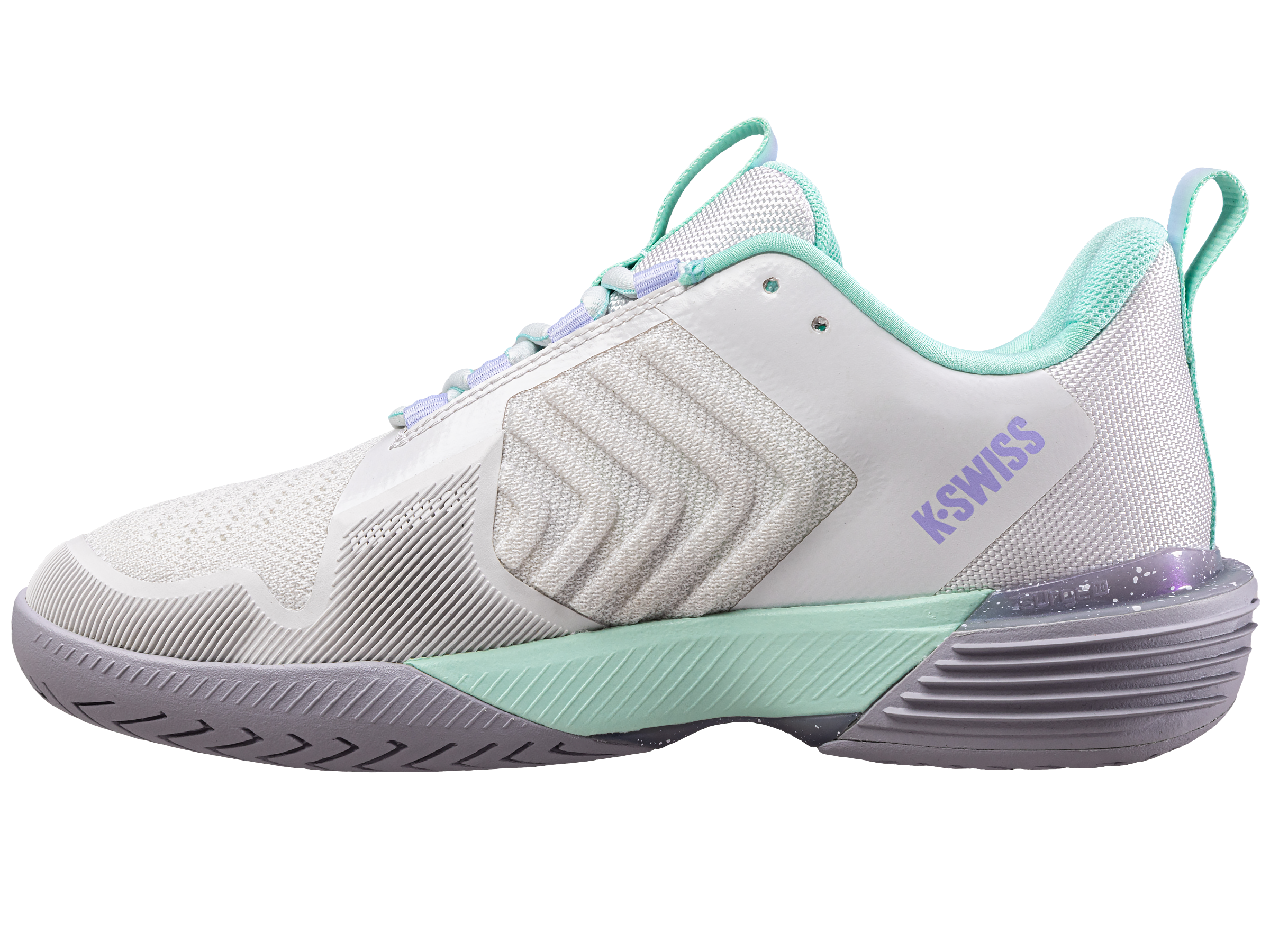 ULTRASHOT 3 Running Shoes - NIMBUS CLOUD/LILAC GRAY/NEON PURPLE | Lightweight & Cushioned for Women | Perfect for Jogging, Gym Workouts & Daily Wear