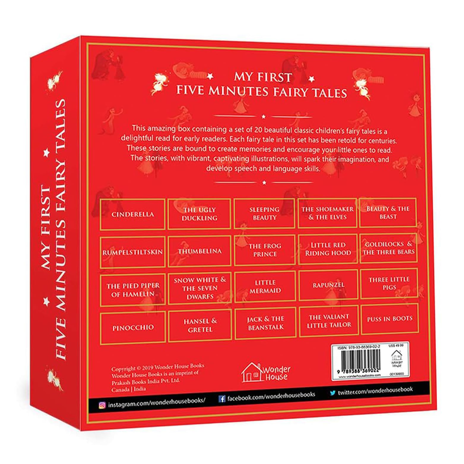 My First Five Minutes Fairy Tales Box Set - 20 Abridged & Retold Children's Books | Perfect Gift for Kids, Bedtime Stories & Early Reading Development
