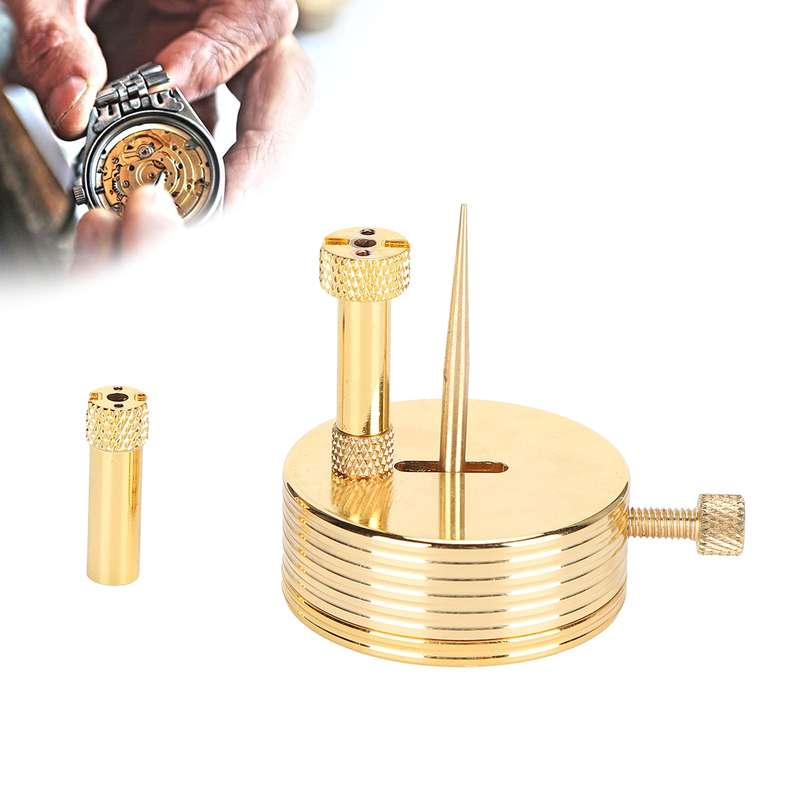ZJchao Alloy Watch Hairspring Support Stand - Professional Watch Repair Tool for Balance Wheel & Movement | Precision Watchmaker Tool for Watch Repair & Maintenance