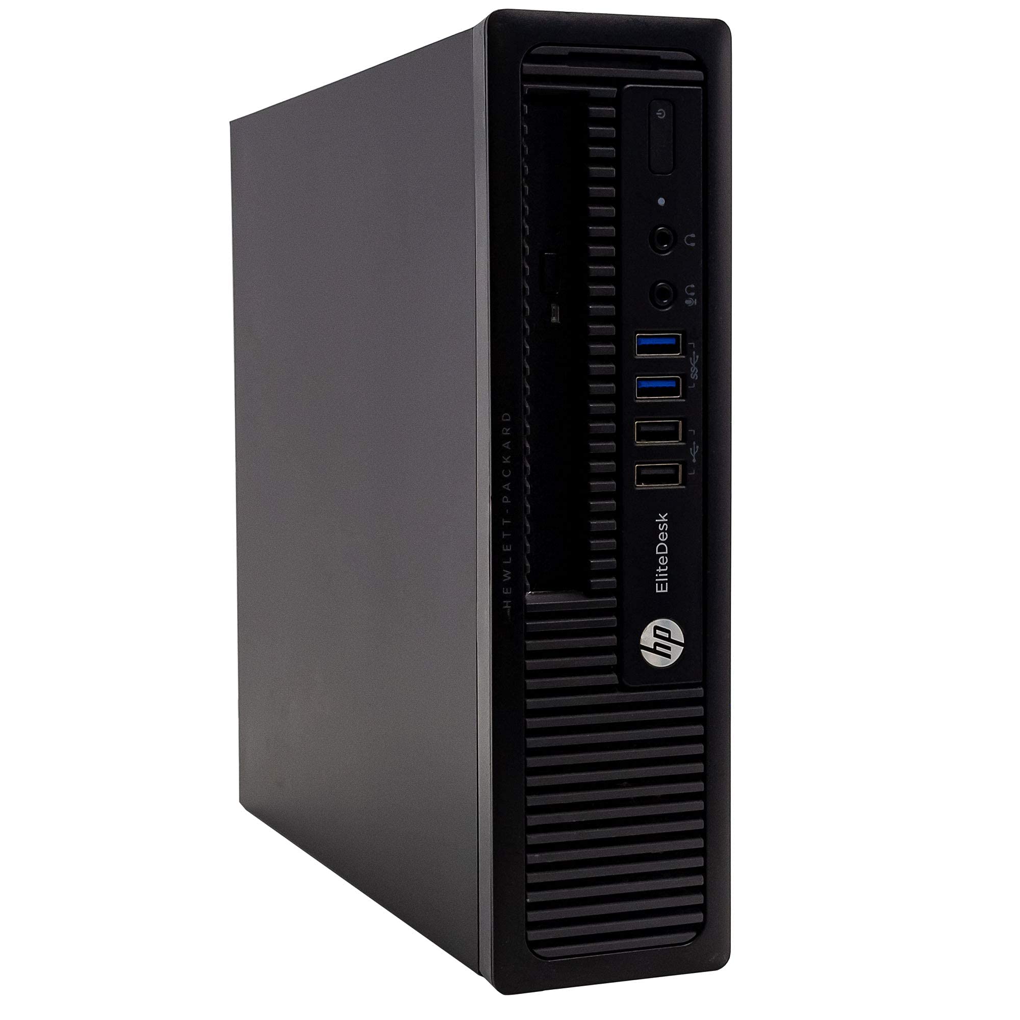 HP EliteDesk 800 G1 USFF Ultra-Slim Business Desktop PC - Intel Core i7-4770S Processor (Up to 3.9GHz), 16GB RAM, 240GB SSD, DVD Drive, Windows 10 Pro 64-Bit (Renewed) - Perfect for Office Work, Home Use & Small Business Computing