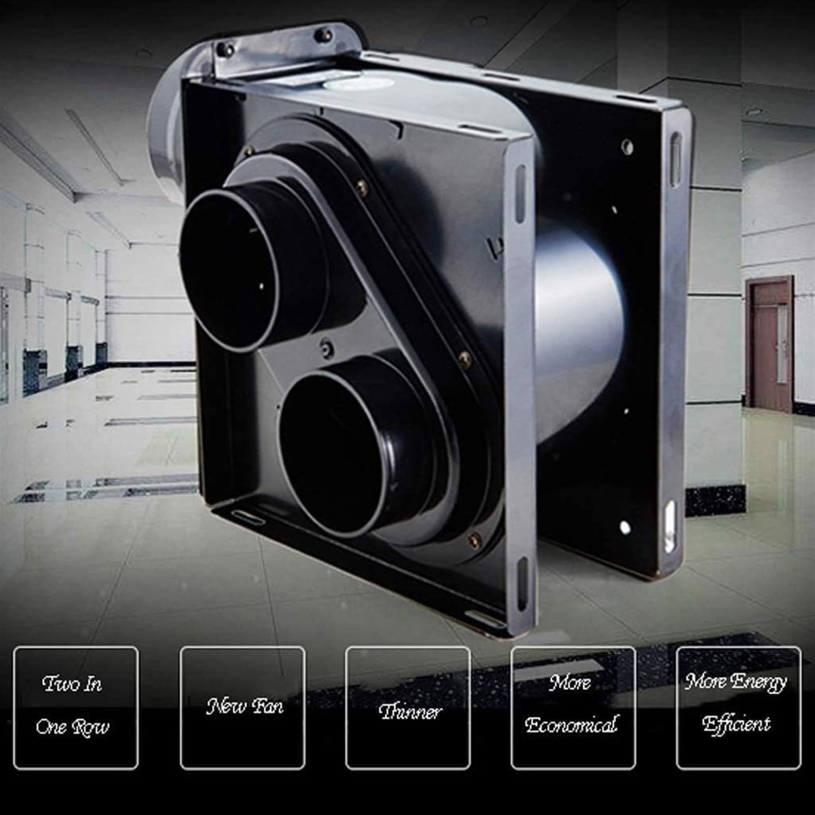 FAiruo 30W Metal Ventilation Fan - Ultra Quiet Bathroom Exhaust Fan for Home, Kitchen, Basement - Energy Efficient & Durable Air Circulation Solution