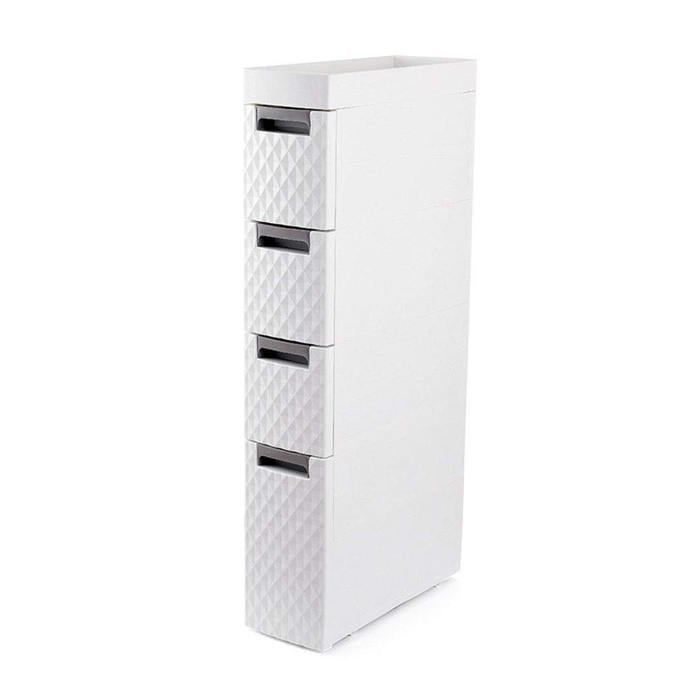 2/3/4-Drawer Plastic Vanity Organizer - Slim Cosmetic Storage Drawers for Makeup, Hair Accessories & Bathroom Essentials | Space-Saving Solution for Dorm, Office & Countertop Organization
