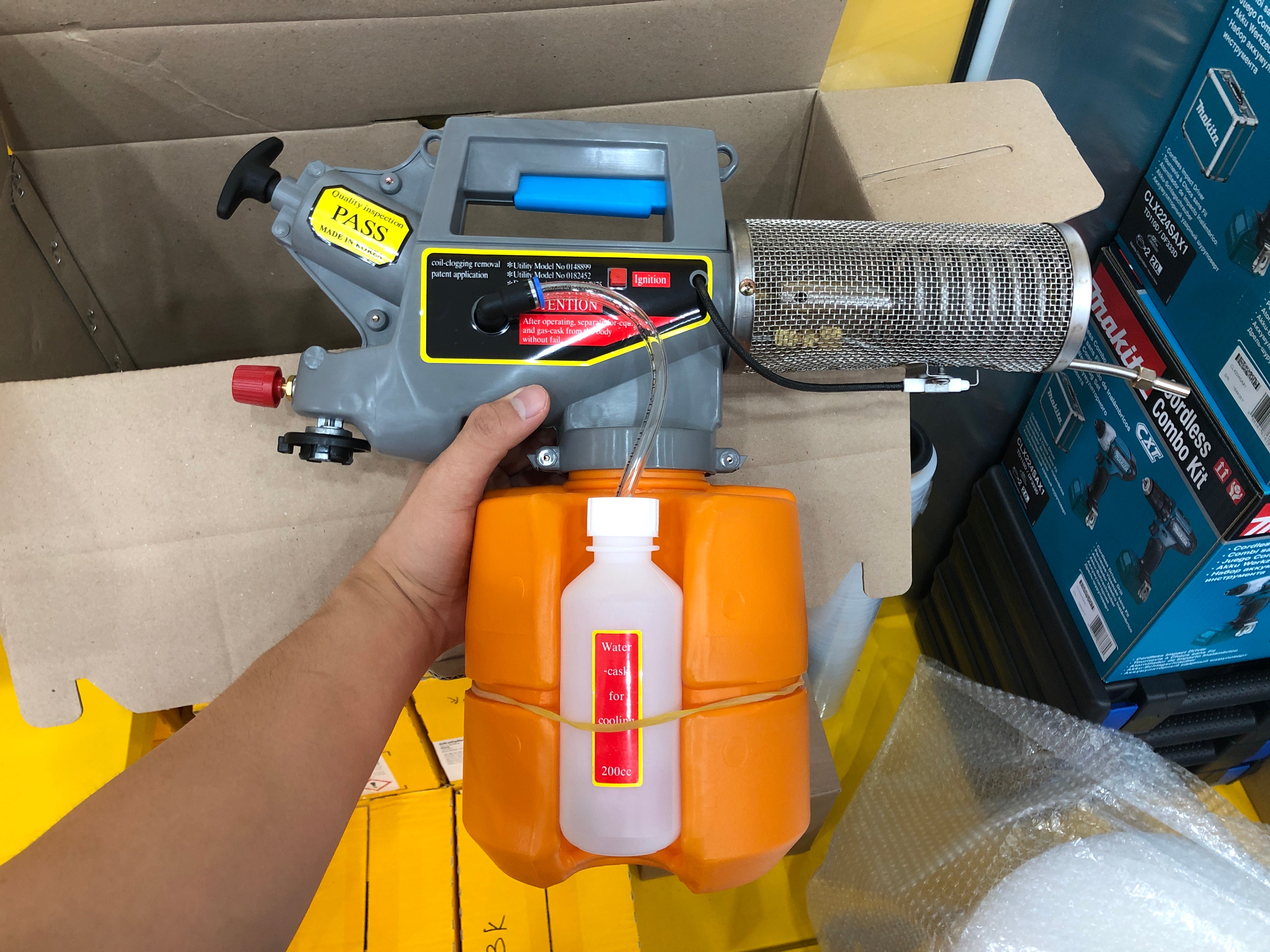 A Sung Super 2000 Gold Portable Fogging Machine Sprayer (Fogger) | Korean-Made Disinfectant Fogger Model FOG SG2000 | Perfect for Home, Office & Outdoor Sanitization
