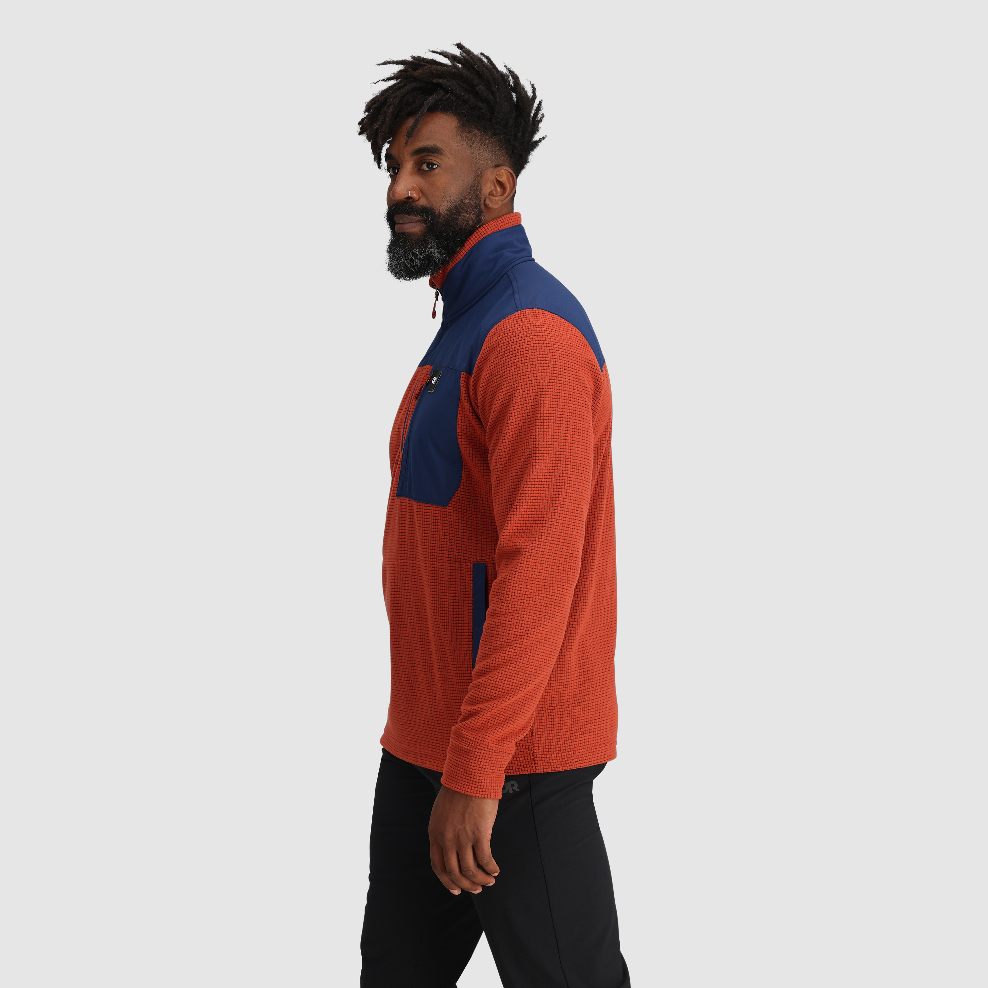 Men's Trail Mix Fleece Quarter Zip Pullover - Lightweight Hiking Jacket for Outdoor Adventures & Casual Wear