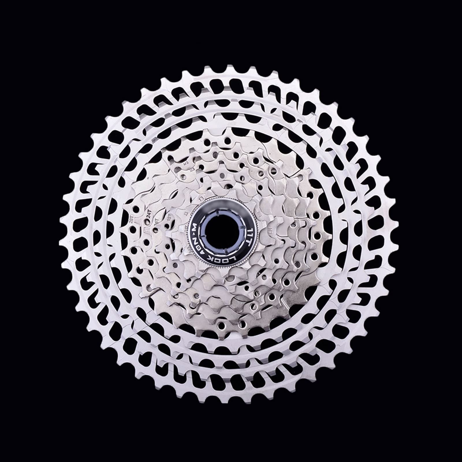 10/11/12 Speed Bicycle Freewheel - Lightweight Aluminum Alloy CNC Bike Cassette for Mountain Bikes - 10S 11-46T Anti-Chain Flywheel - Perfect for Trail Riding & Off-Road Cycling