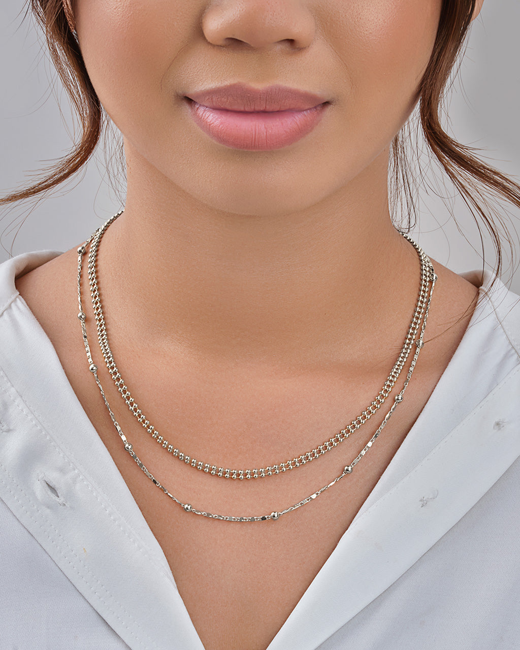 Layered Beaded Chain Necklace for Women - Boho Chic Handmade Jewelry - Perfect for Casual Wear, Parties & Gifts