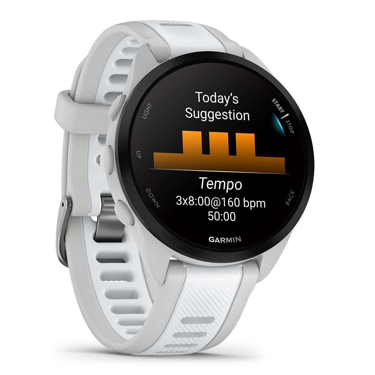 PlayBetter Garmin Forerunner 165 GPS Running Smartwatch (Mist Gray/Whitestone) - AMOLED Touchscreen, 11-Day Battery, Training & Recovery Metrics - Includes Screen Protectors & Portable Charger - Perfect for Runners, Athletes & Fitness Enthusiasts