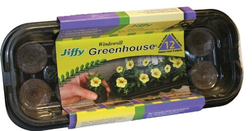Jiffy Pellet Greenhouse Kit - Seed Starting Trays for Plants, Vegetables & Herbs - Ideal for Indoor Gardening, Hydroponics & Home Greenhouses