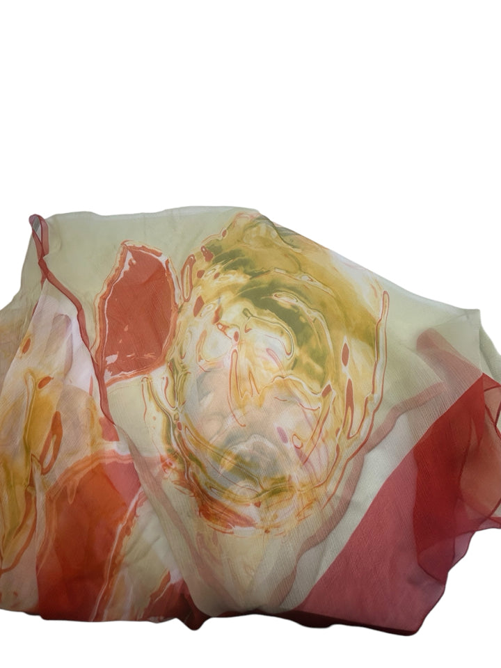 Authentic Chanel Silk Floral Scarf - Luxury Designer Fashion Accessory for Women | Perfect for Elegant Outfits, Parties & Gift Giving