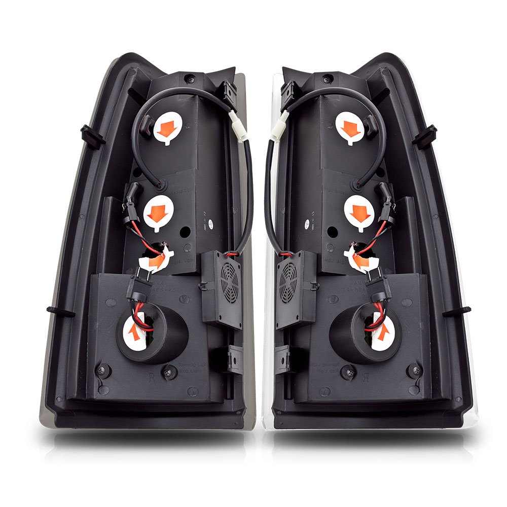 Winjet Street Series LED Tail Lights Assembly for 1999-2006 Chevrolet Silverado & 1999-2003 GMC Sierra - Smoke Lens, Direct Fit Replacement - Upgrade Your Truck's Style & Visibility for Night Driving & Off-Road Adventures