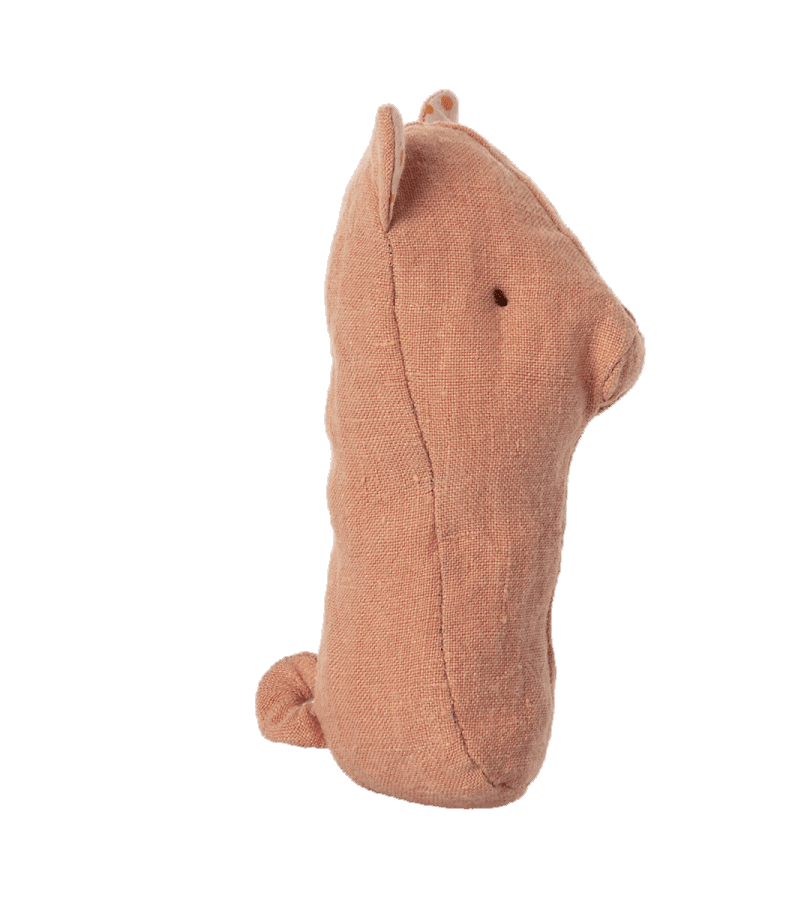 Maileg Lullaby Friends Pig Rattle - Soft Baby Toy with Gentle Sounds | Perfect for Newborn Gifts, Nursery Decor & Sensory Play