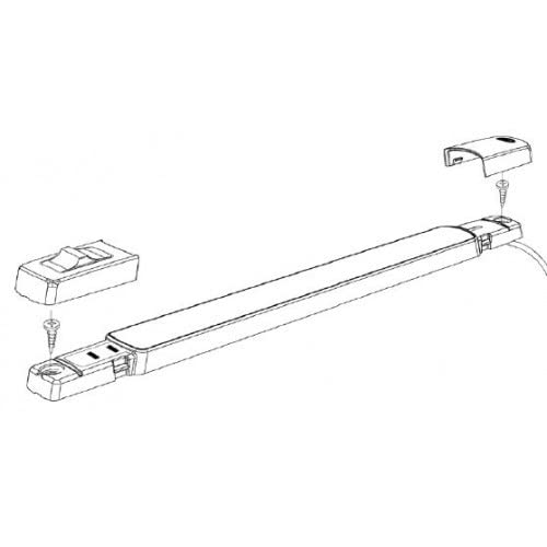 Hella Marine Surface Strip Light with Switch - 12V LED Boat Lighting for Deck, Cabin & Cockpit - Warm White & Red LEDs for Night Vision & Ambiance