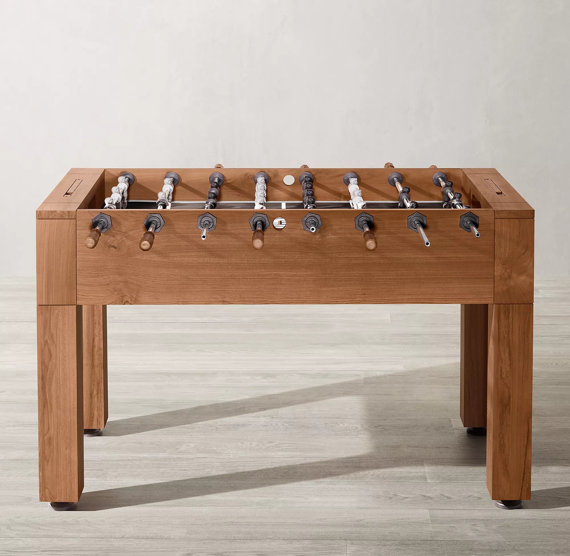 Brunswick Parsons Outdoor Teak Wood Foosball Table - Premium Game Table for Patio, Backyard & Game Room - Perfect for Family Fun & Entertaining Guests