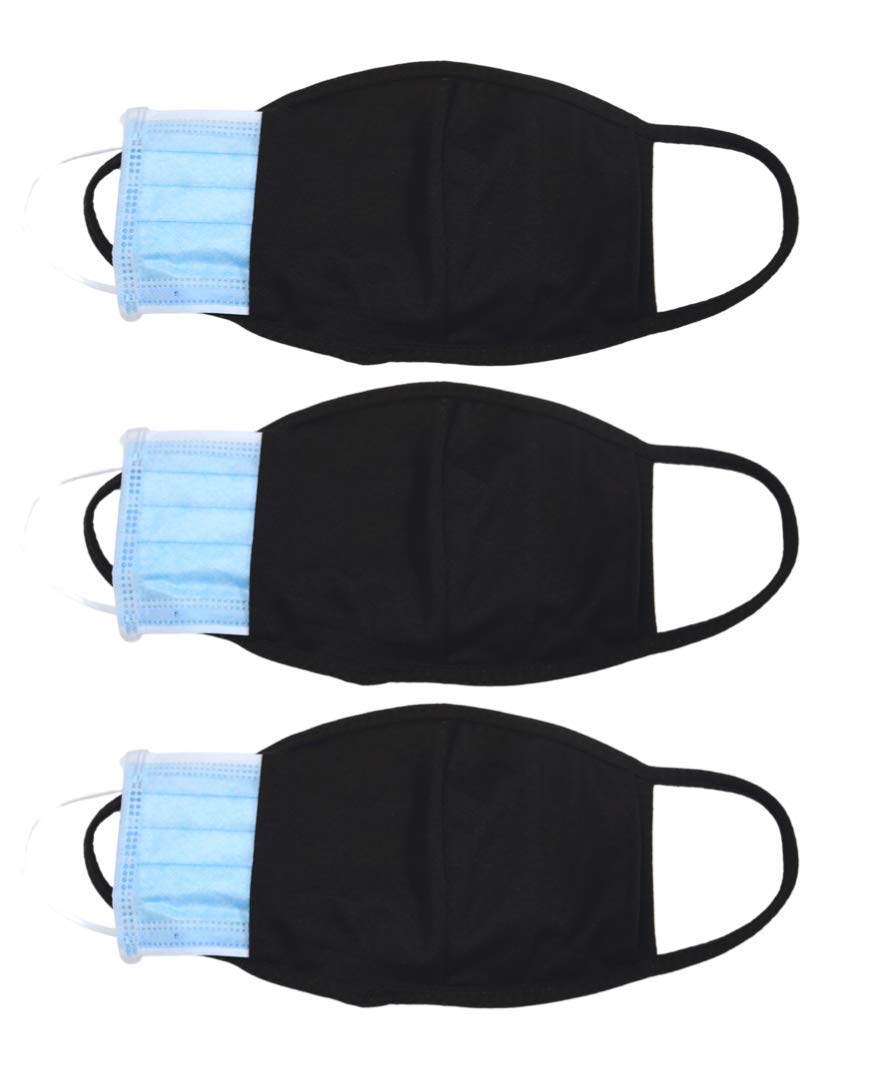 18-Pack Reusable Washable Face Mask Bandanas with Filter Pocket - Double Protection for Daily Use, Travel & Outdoor Activities