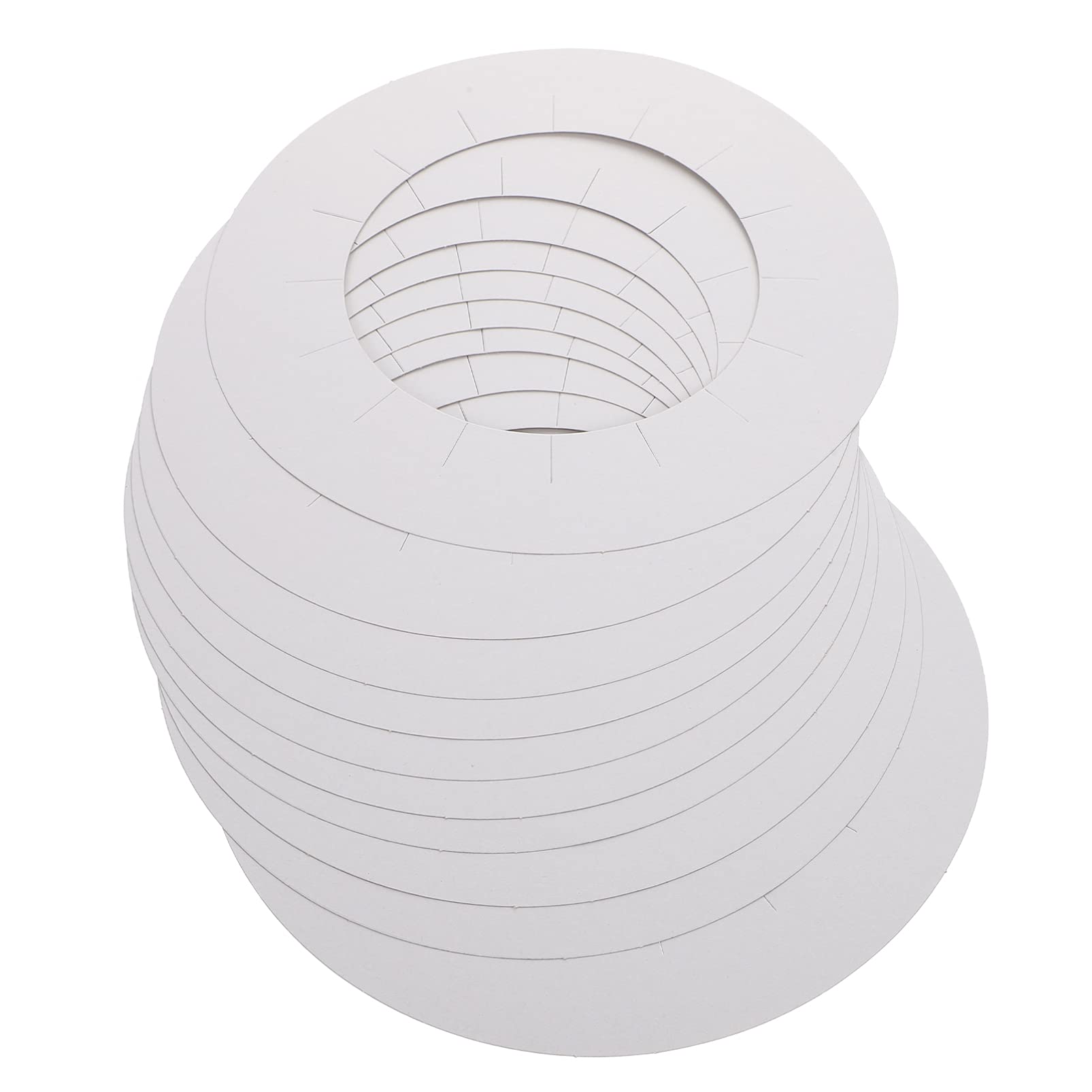 30pcs Waxing Machine Mats & Collars - Hair Removal Kit with Wax Cloth Strips & Warmer Ring - White Paper Lining for Salon & Home Waxing Protection