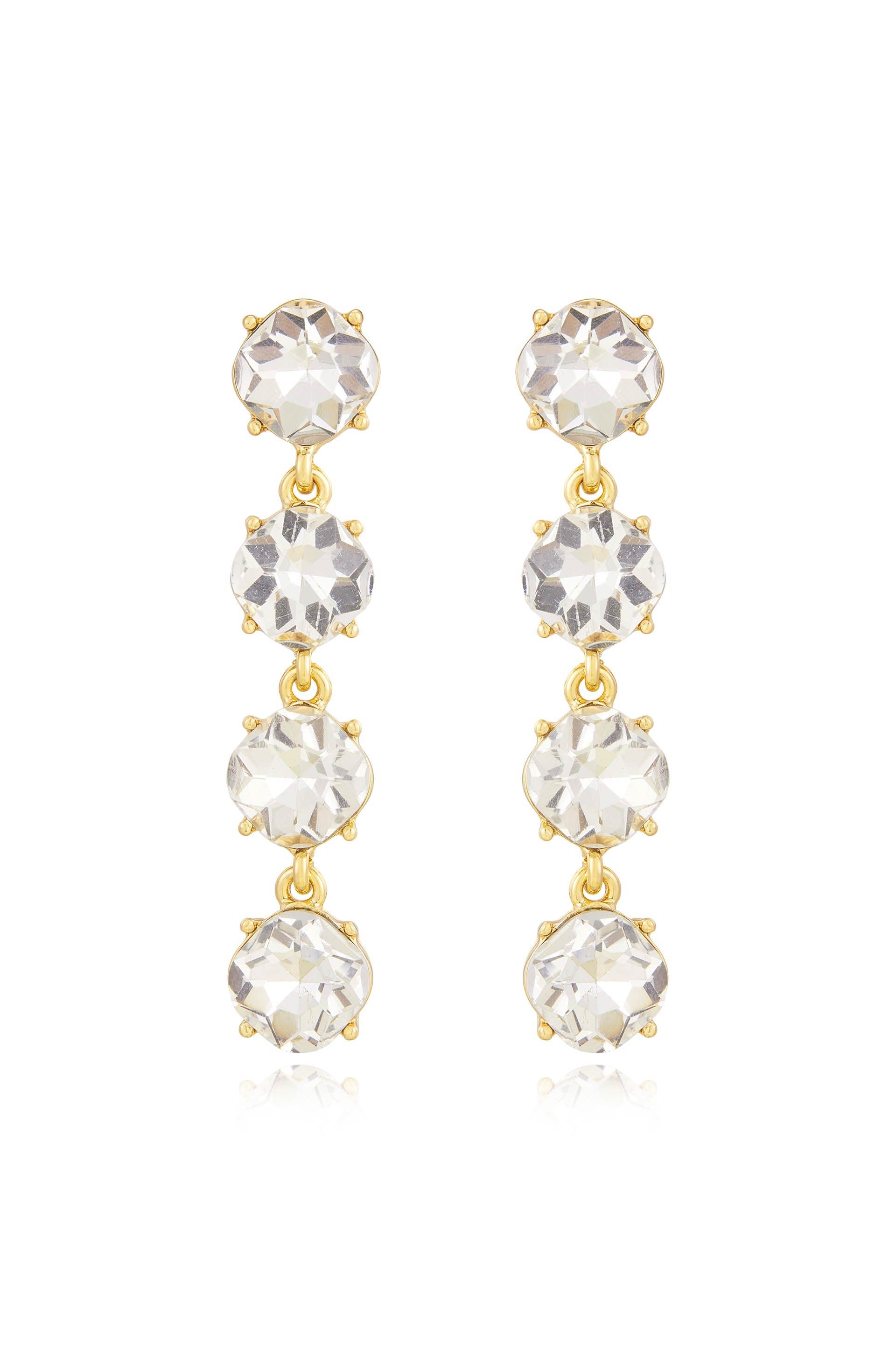 Four the Money Earrings - Stylish Gold Plated Hoop Earrings for Women | Perfect for Parties, Weddings & Everyday Wear
