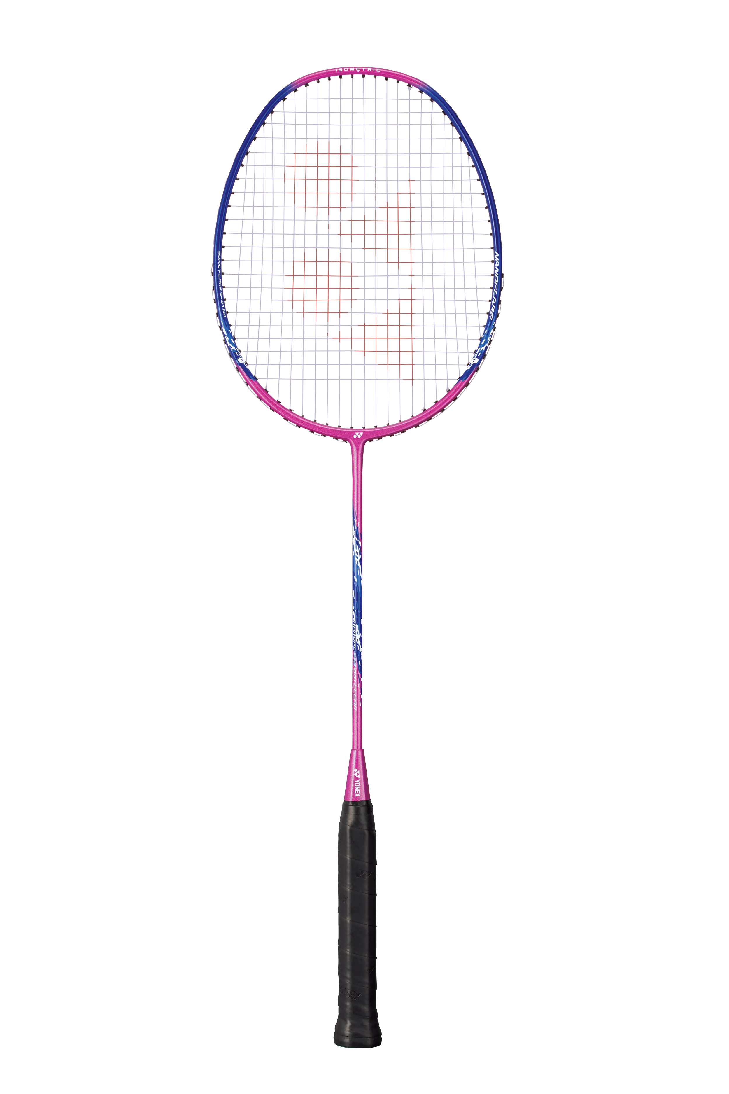 Yonex Nanoflare 001 Clear Pink Badminton Racket Pre-Strung - Lightweight Carbon Fiber Shuttlecock Racket for Professional & Recreational Play