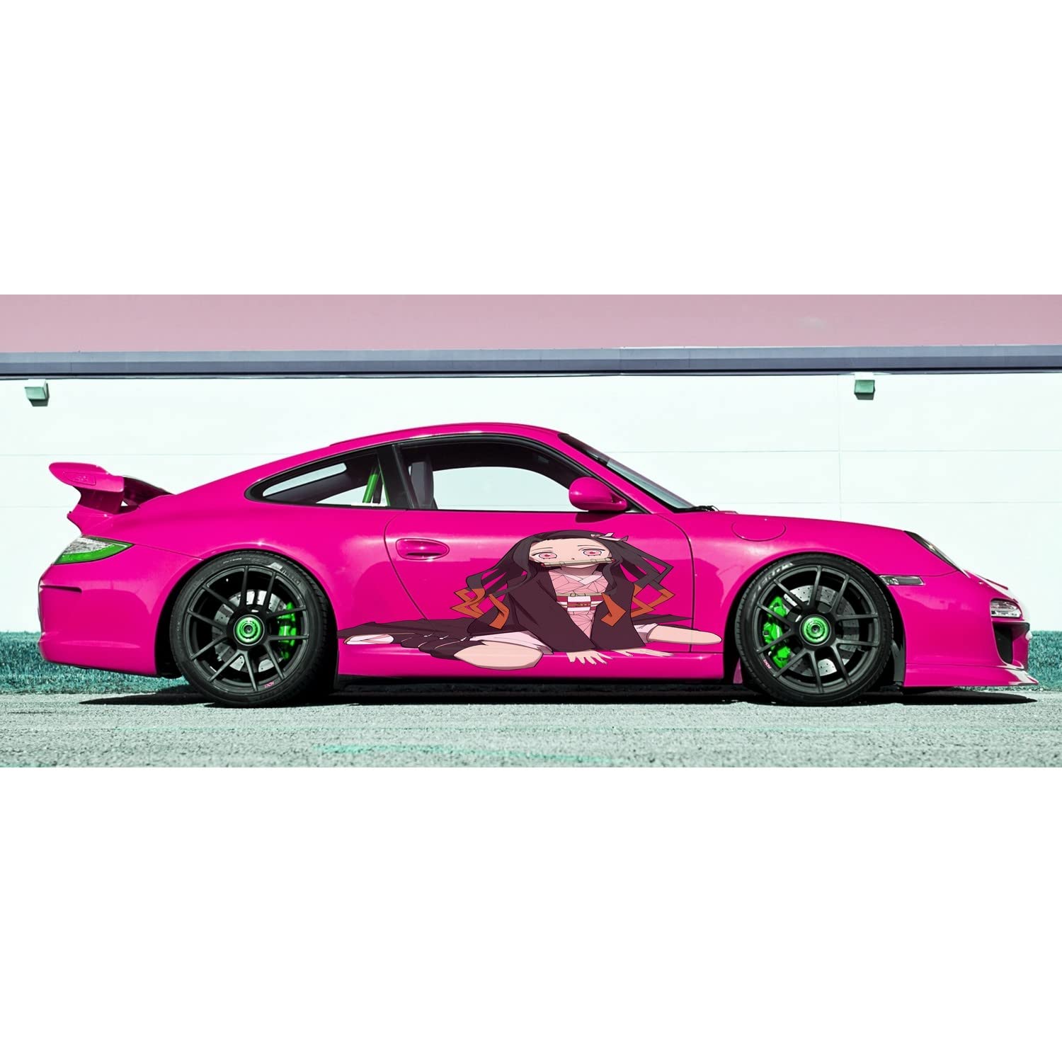 Anime Girl Car Vinyl Wrap Decal - 18x50 Inches Sexy Anime Sticker for Car Side Graphics - Perfect for JDM, Tuner, and Anime Fan Vehicles